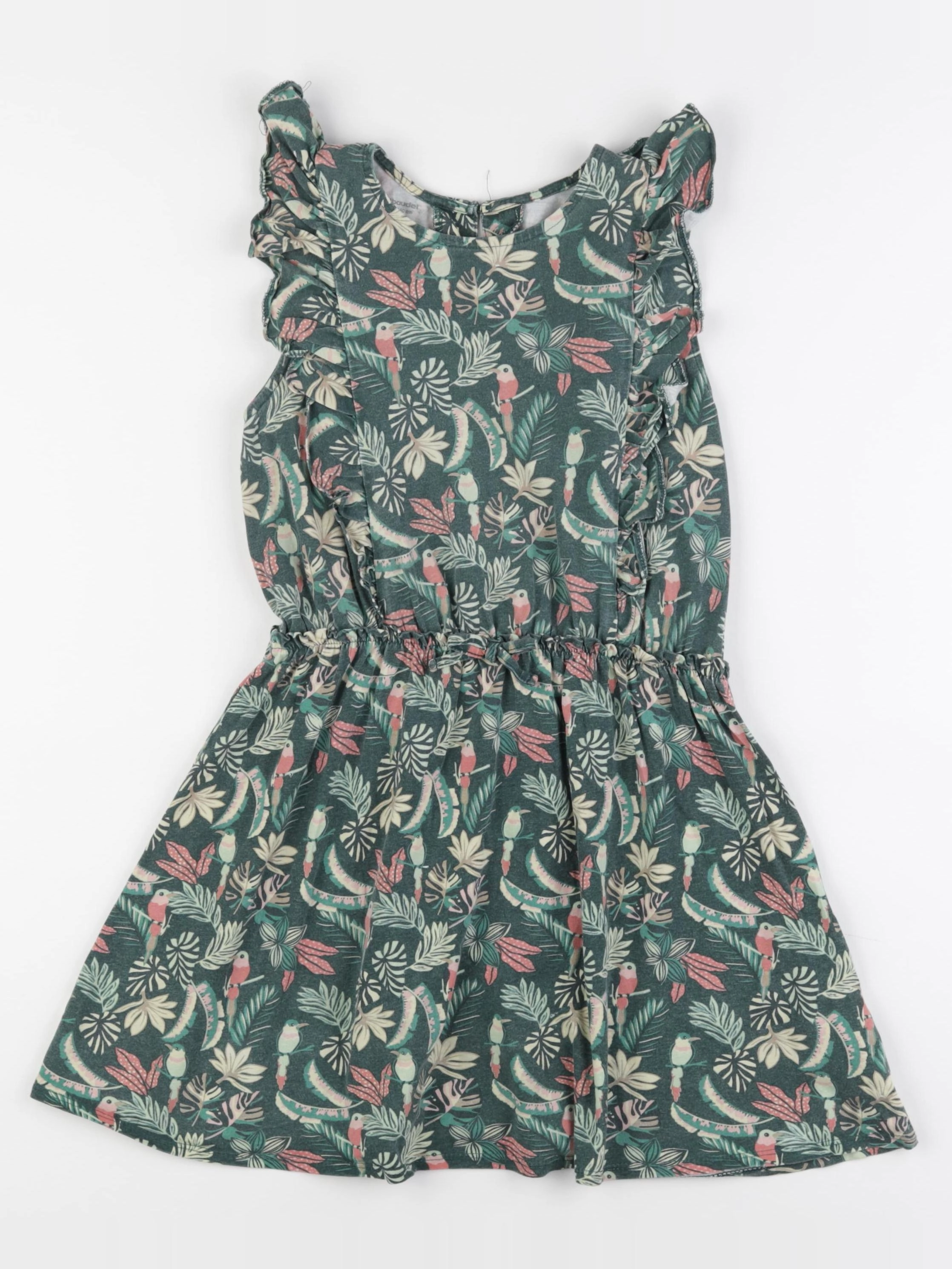 Vertbaudet - robe vert - 10 ans