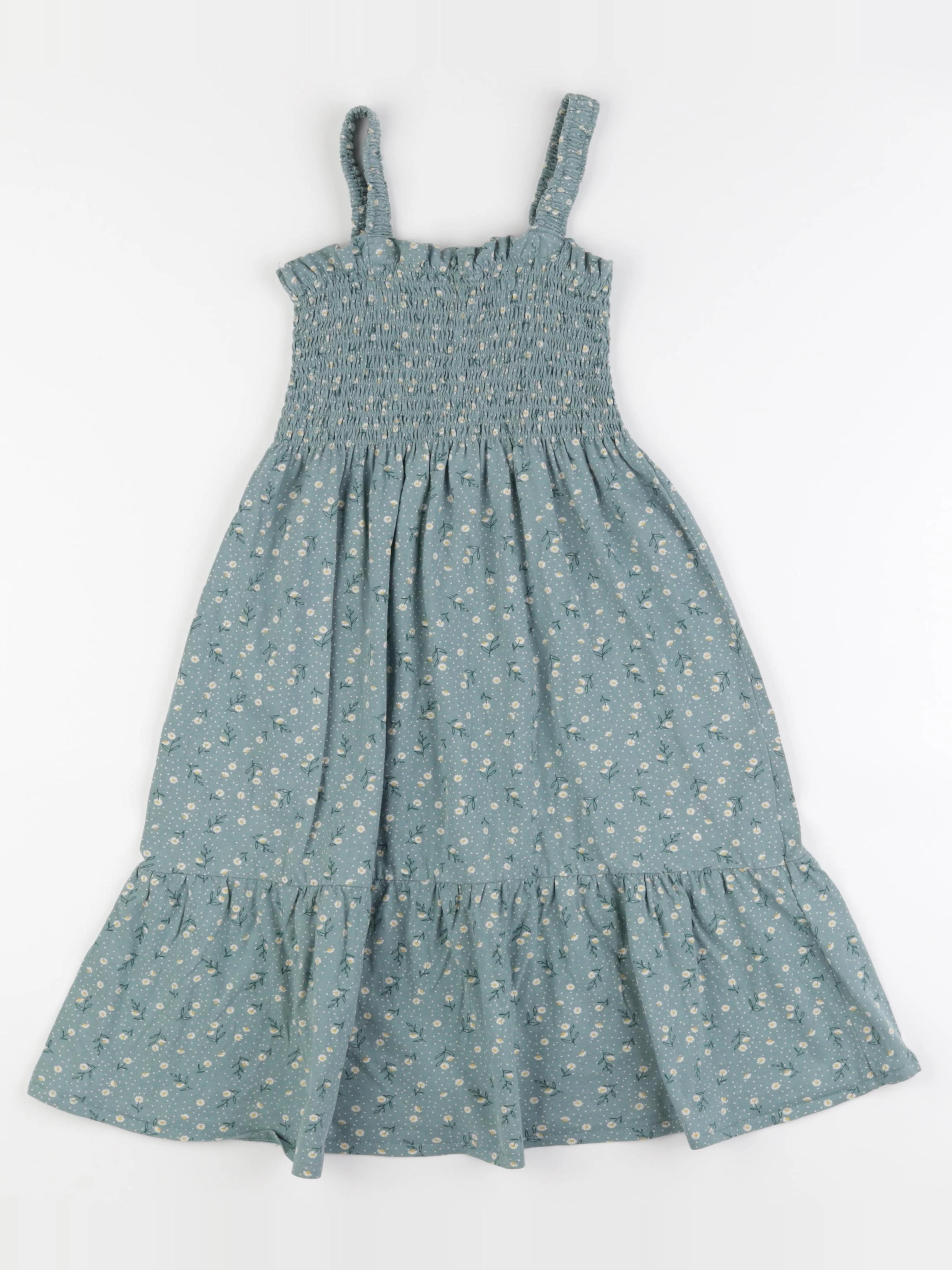 Vertbaudet - robe vert - 8 ans