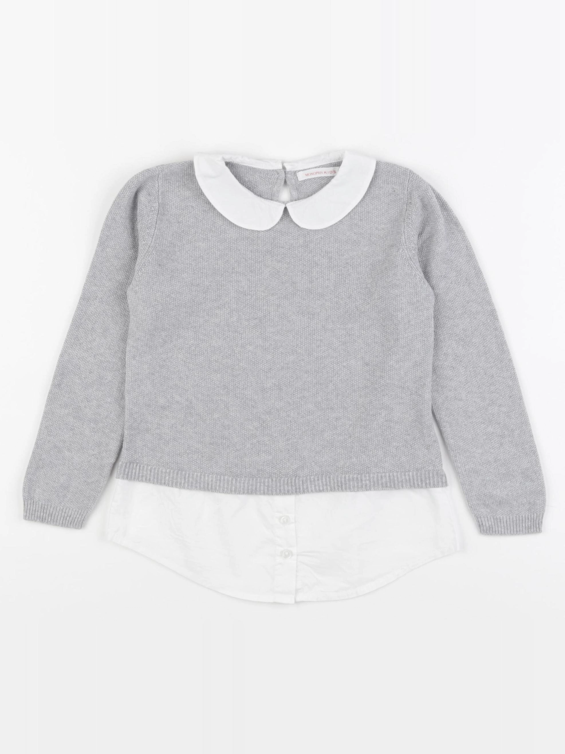 Monoprix - pull gris - 5 ans