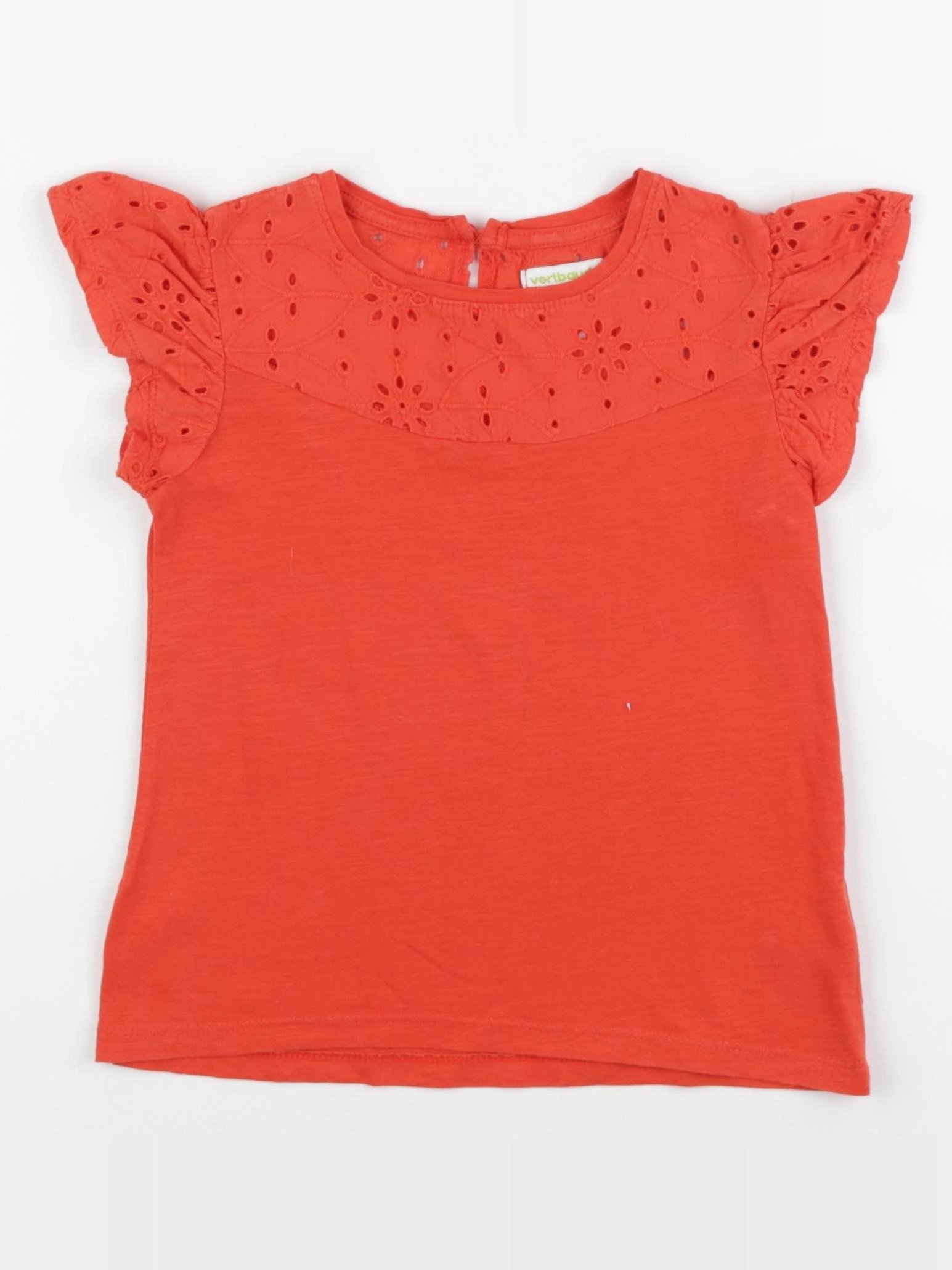 Vertbaudet - tee-shirt rouge - 6 ans