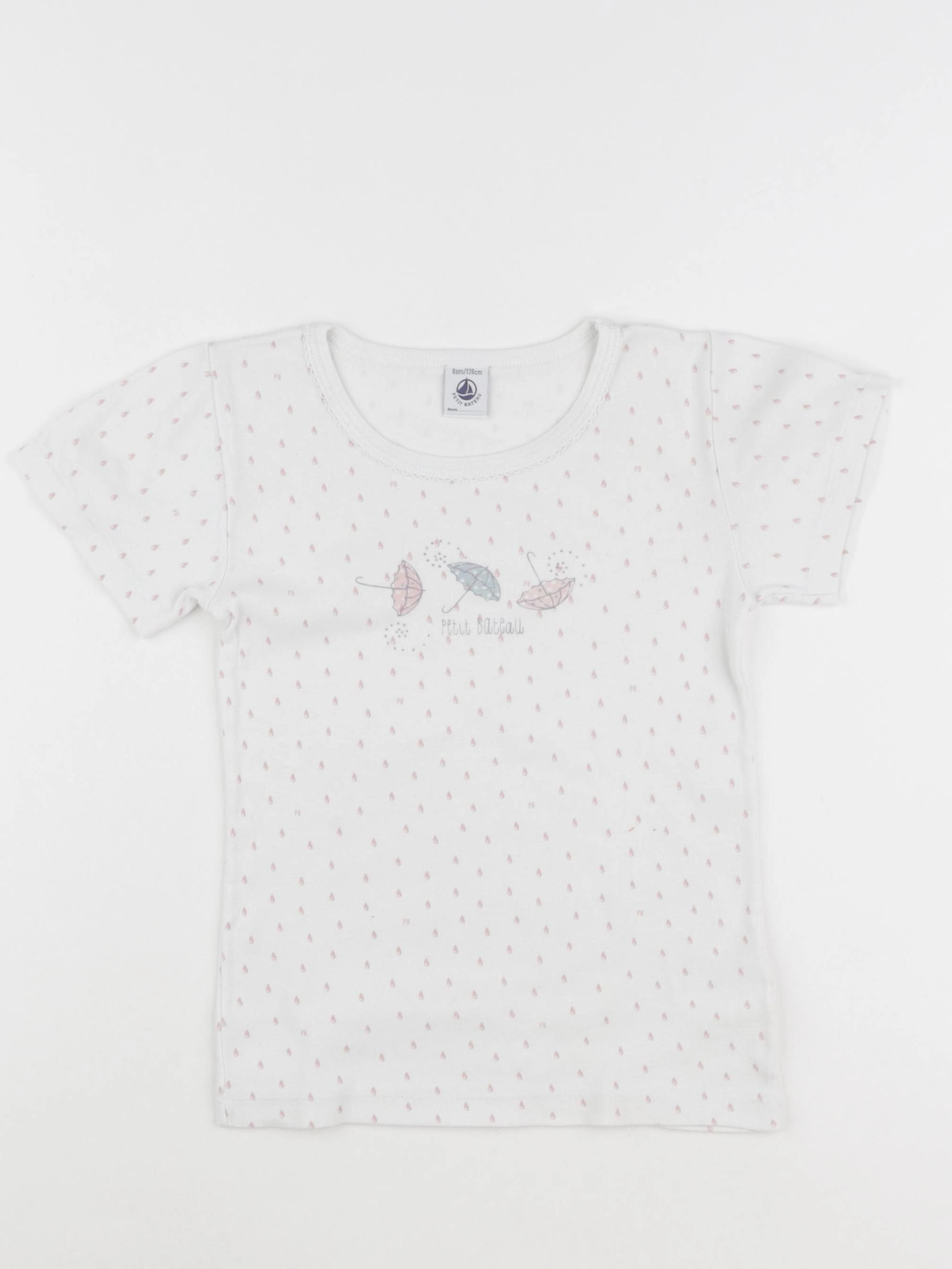 Petit Bateau - maillot de corps blanc - 8 ans
