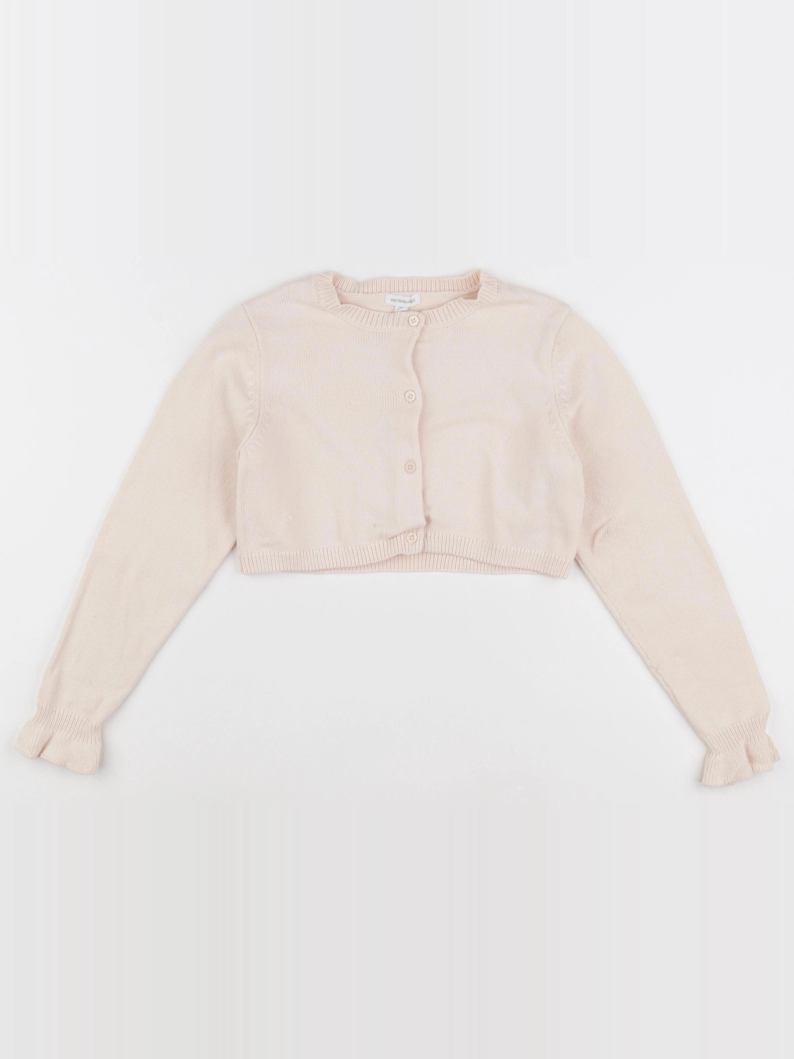 Vertbaudet - gilet rose - 8 ans