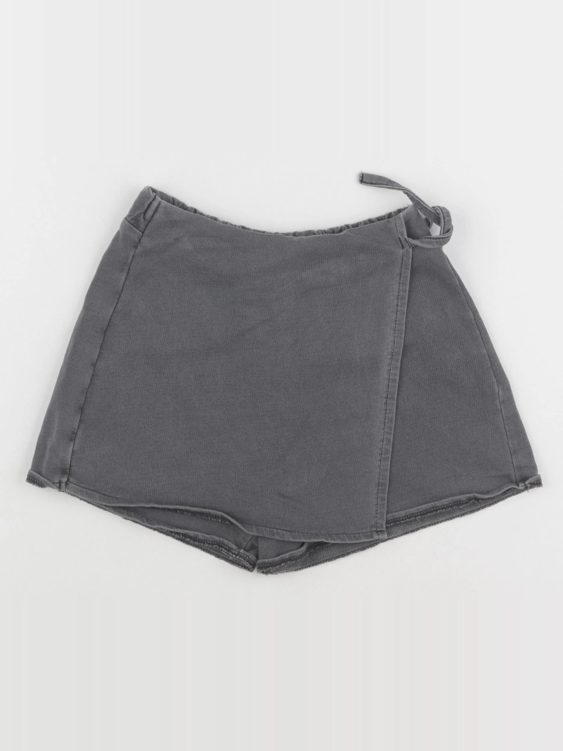 Zara - jupe short gris - 8 ans