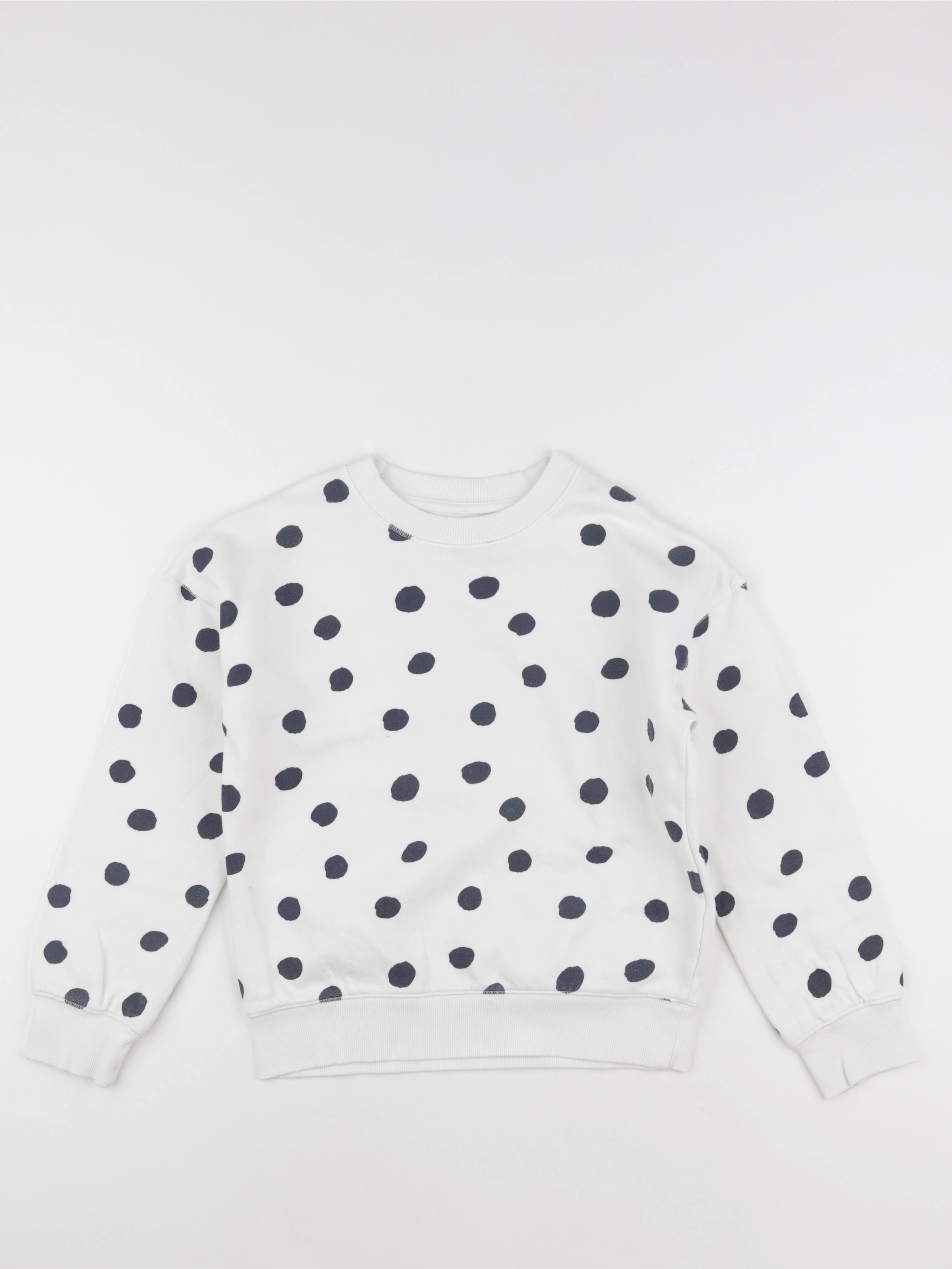 Monoprix - sweat blanc, bleu - 12 ans