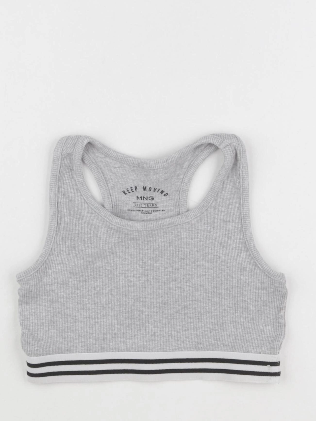 Mango - brassière sport gris - 9/10 ans