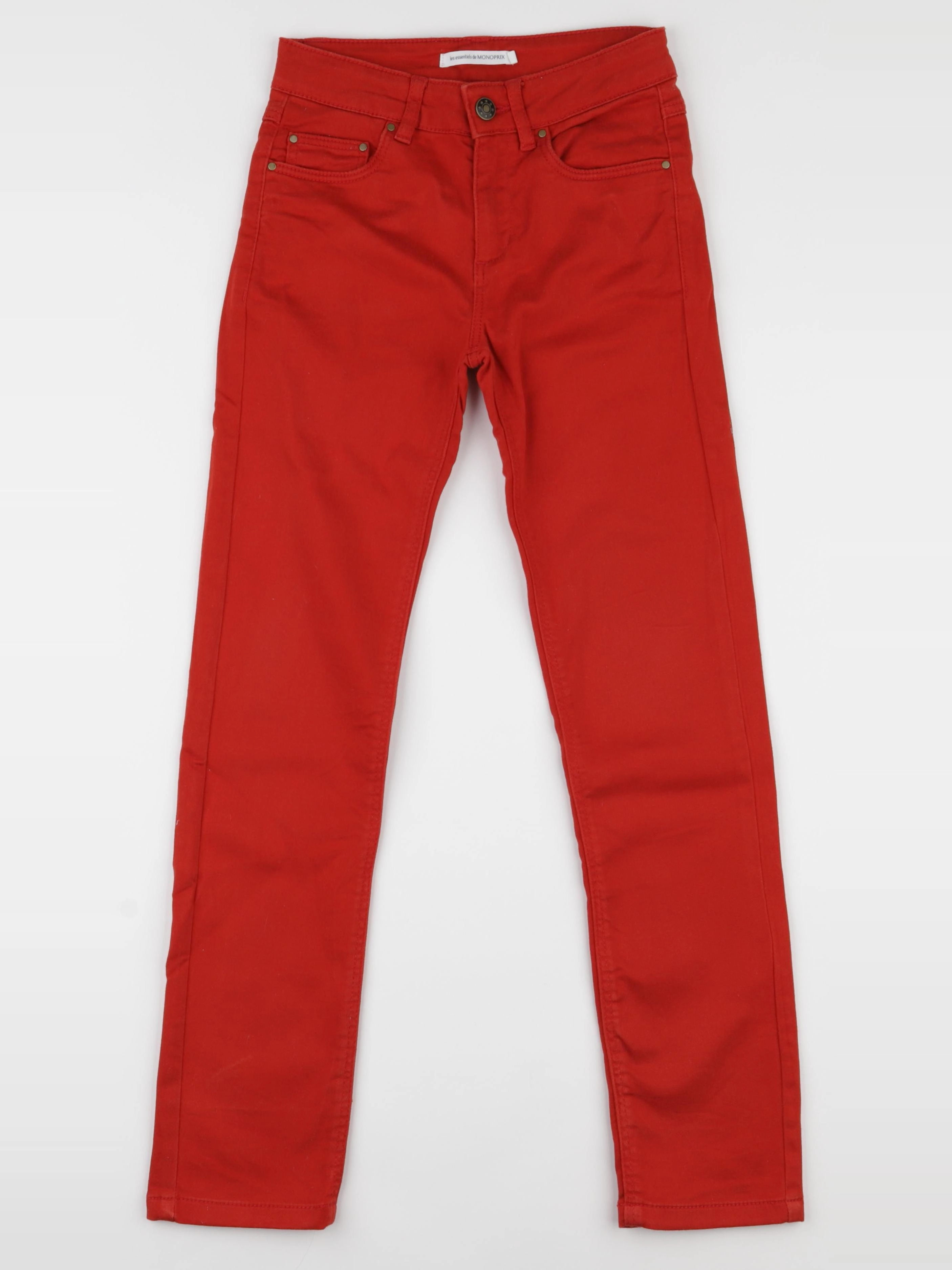 Monoprix - pantalon rouge - 10 ans