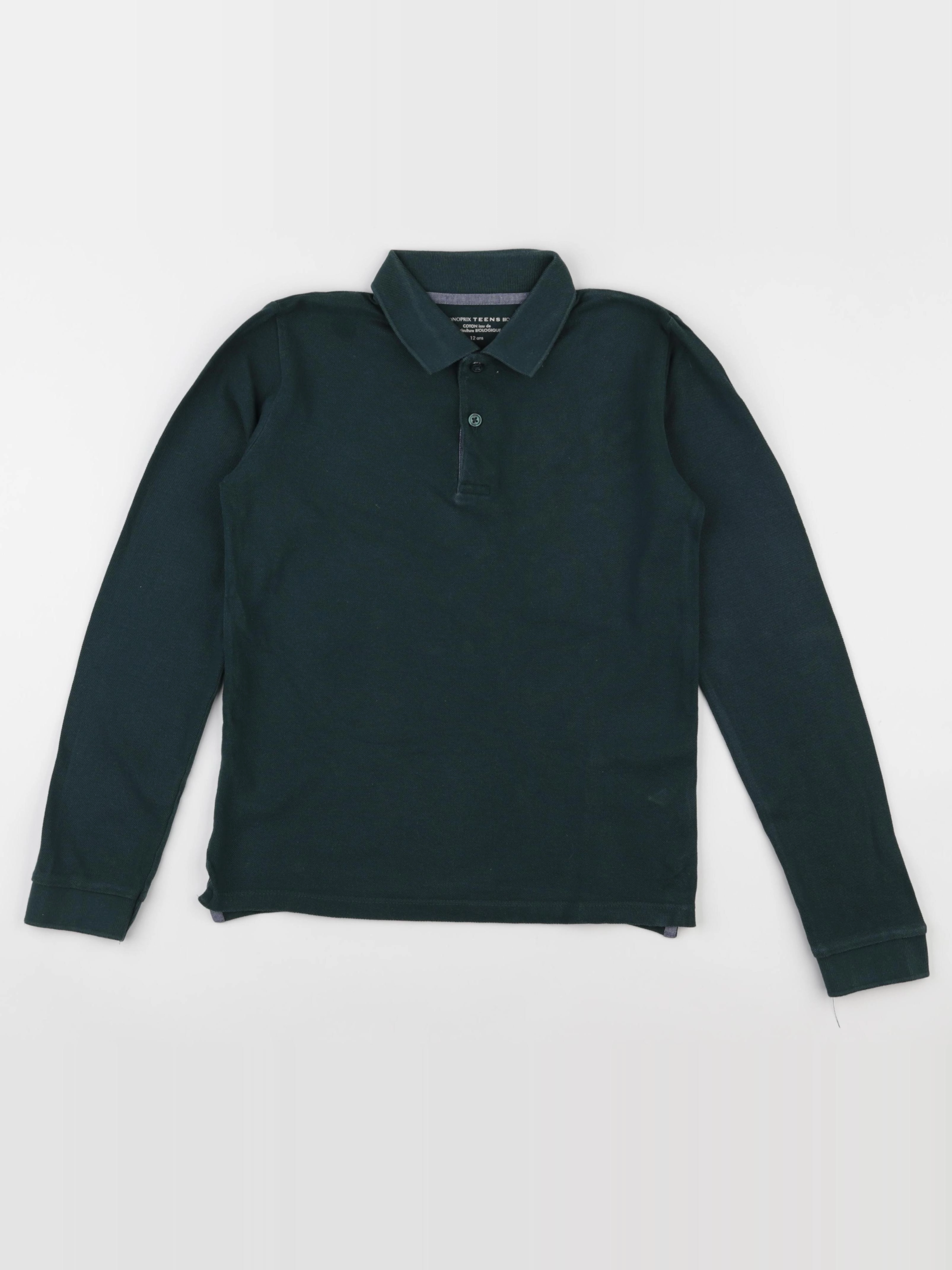 Monoprix - polo vert - 12 ans