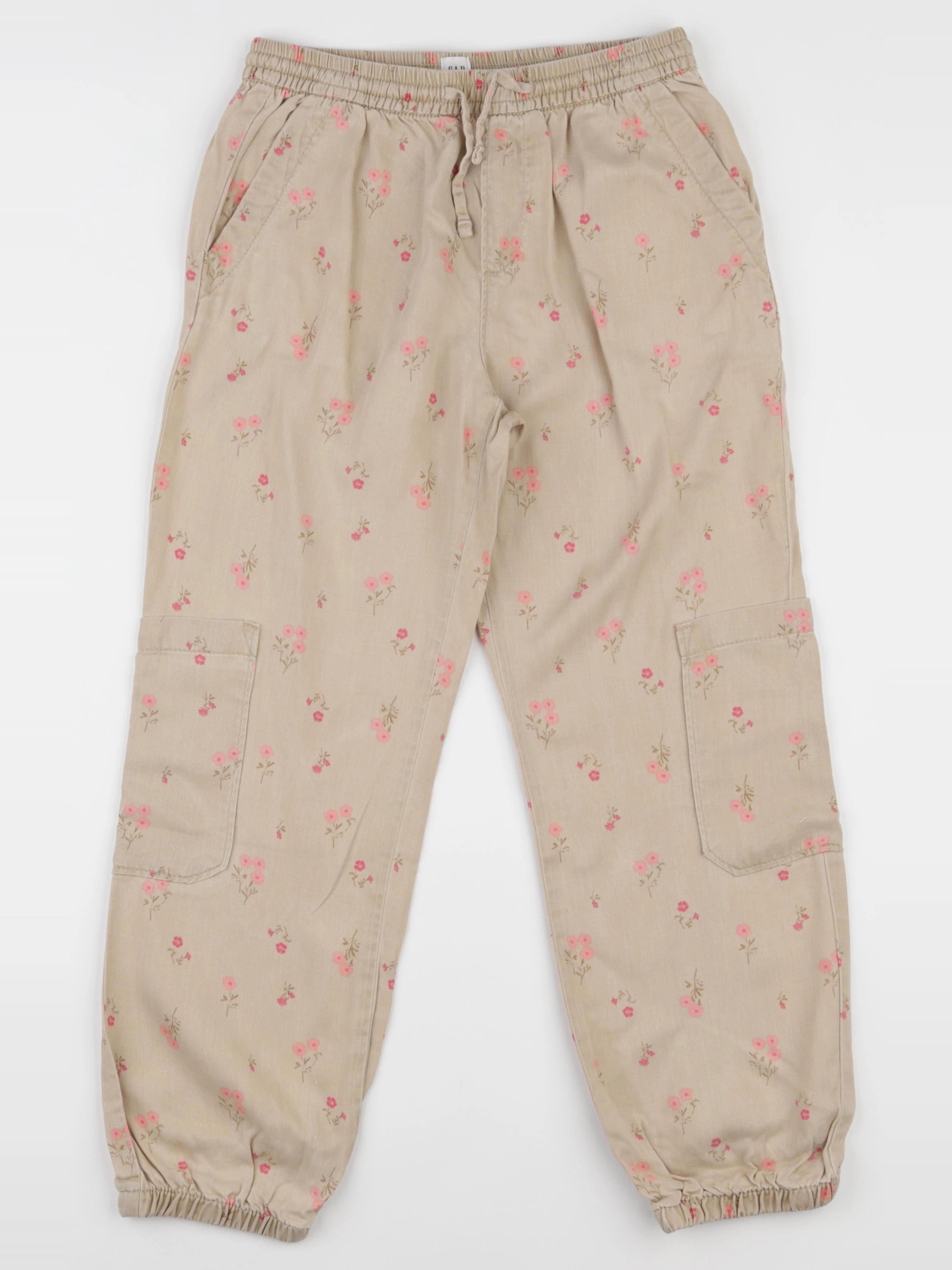 GAP - pantalon beige, rose - 10/11 ans