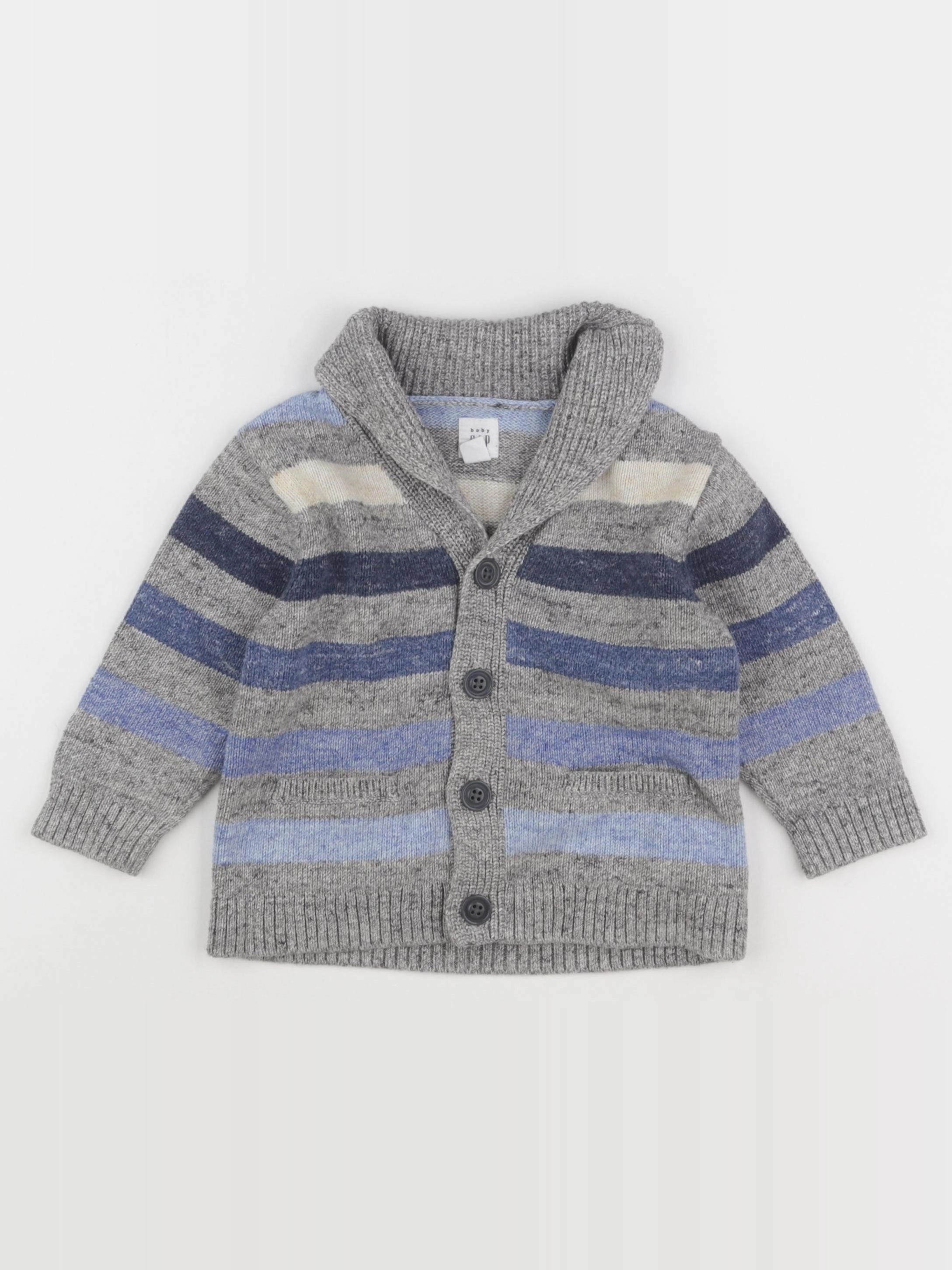 GAP - gilet gris - 12/18 mois