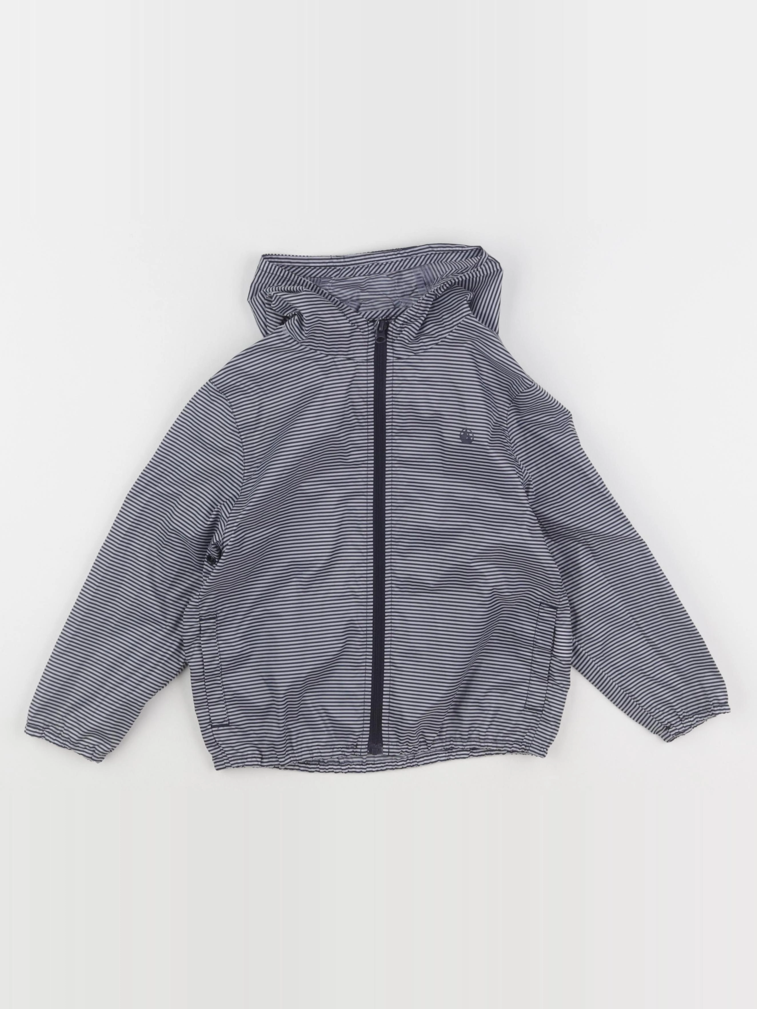 Petit Bateau - coupe-vent bleu - 4 ans