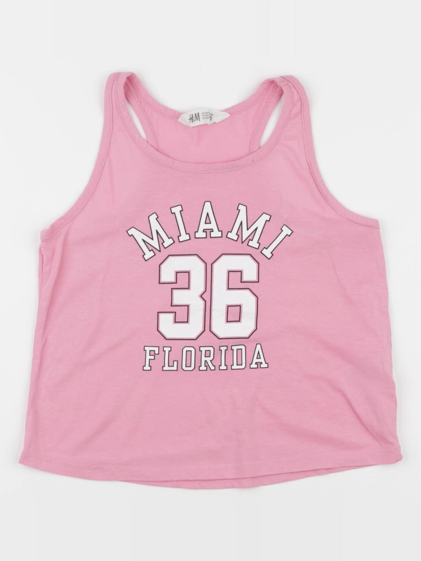 H&M - débardeur rose - 8/10 ans