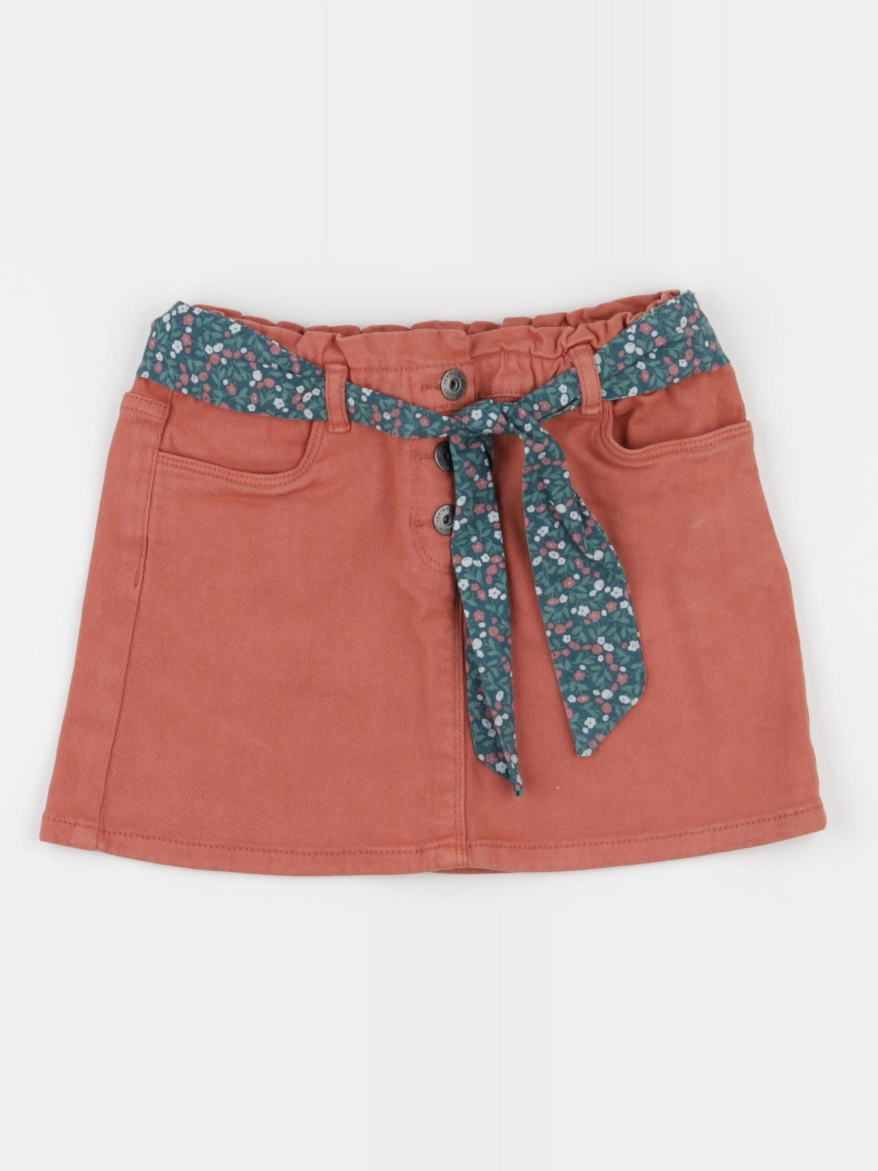 Vertbaudet - jupe orange - 7 ans