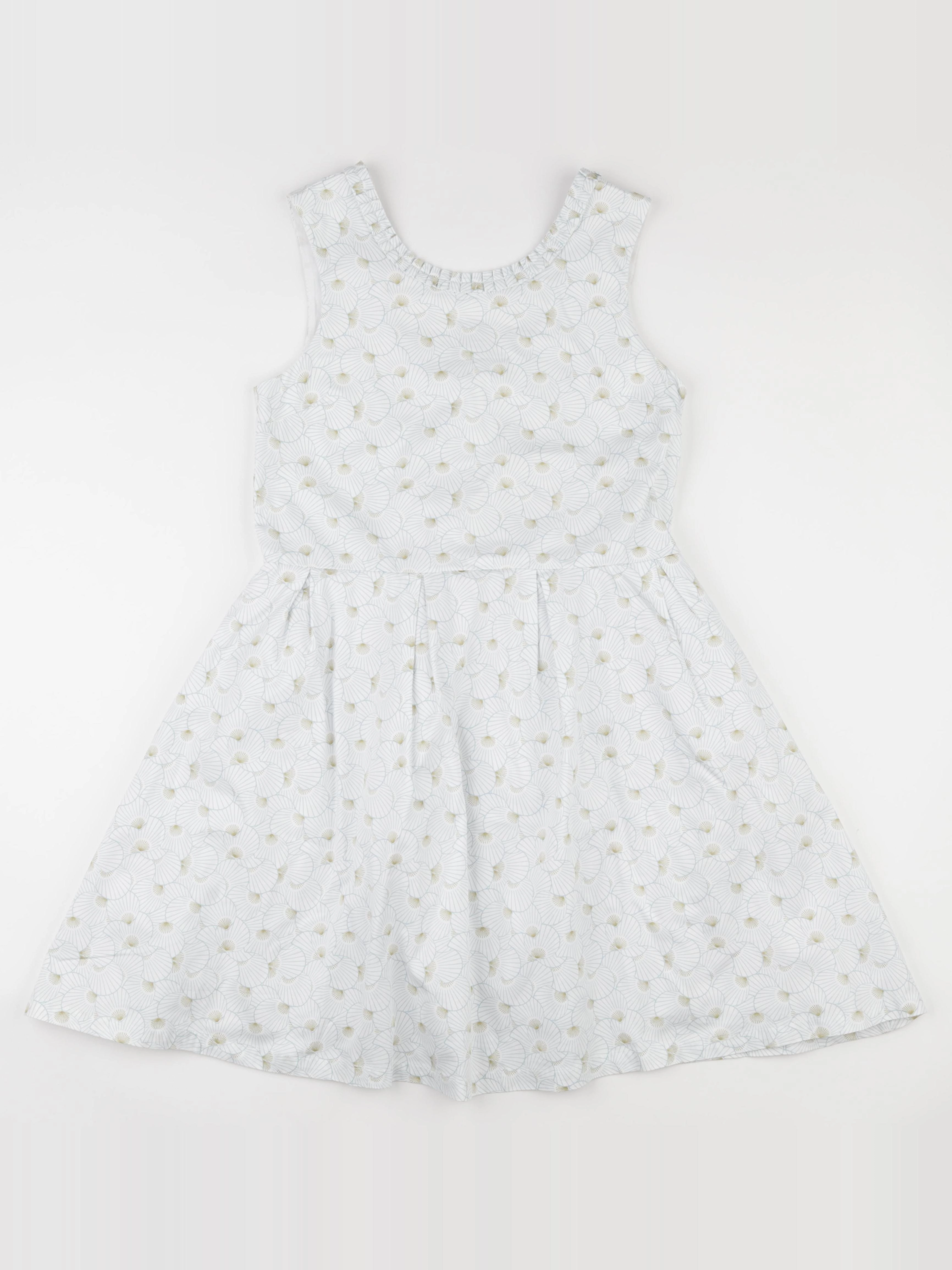 Vertbaudet - robe blanc, bleu - 14 ans