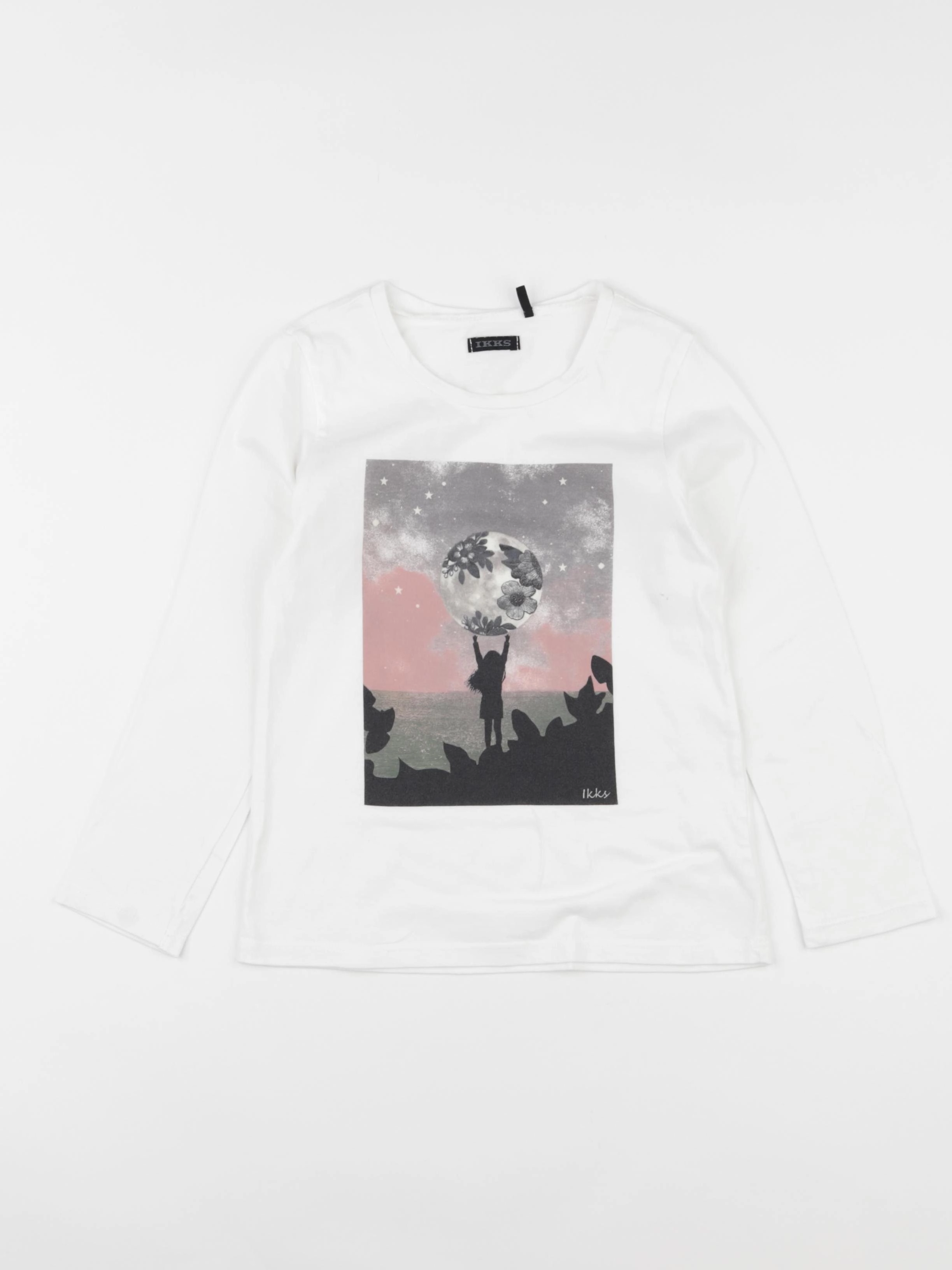 IKKS - tee-shirt blanc - 6 ans