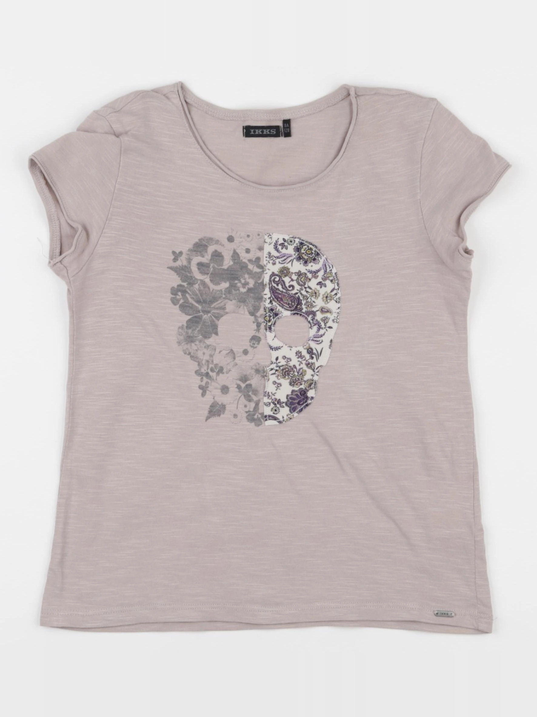 IKKS - tee-shirt gris - 8 ans