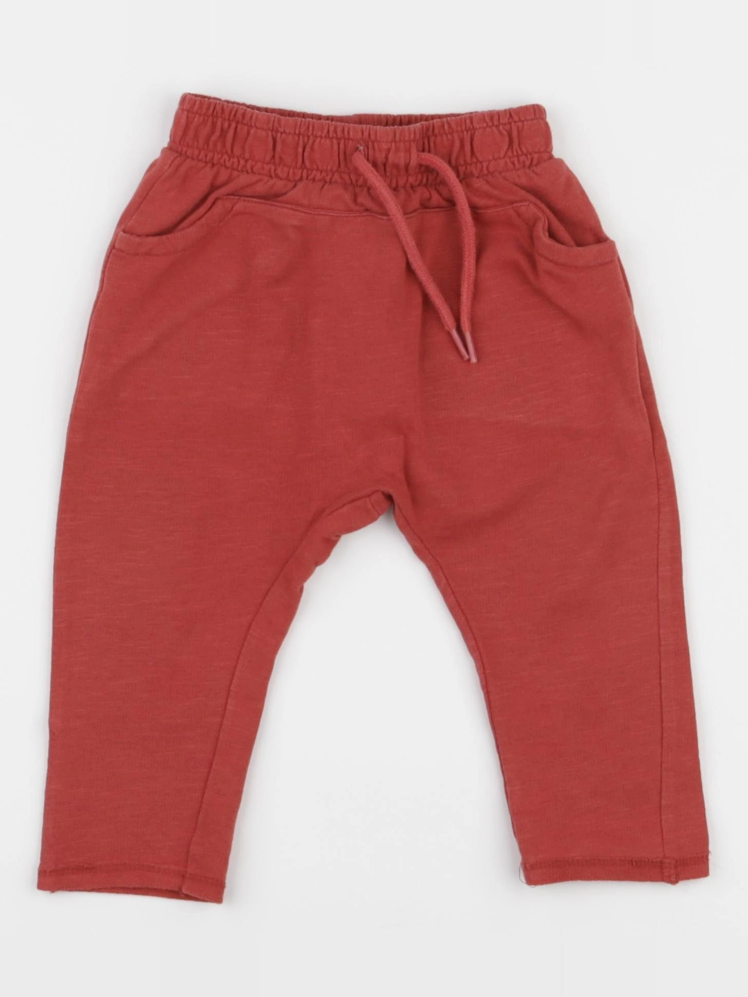 Vertbaudet - pantalon rouge - 6 mois