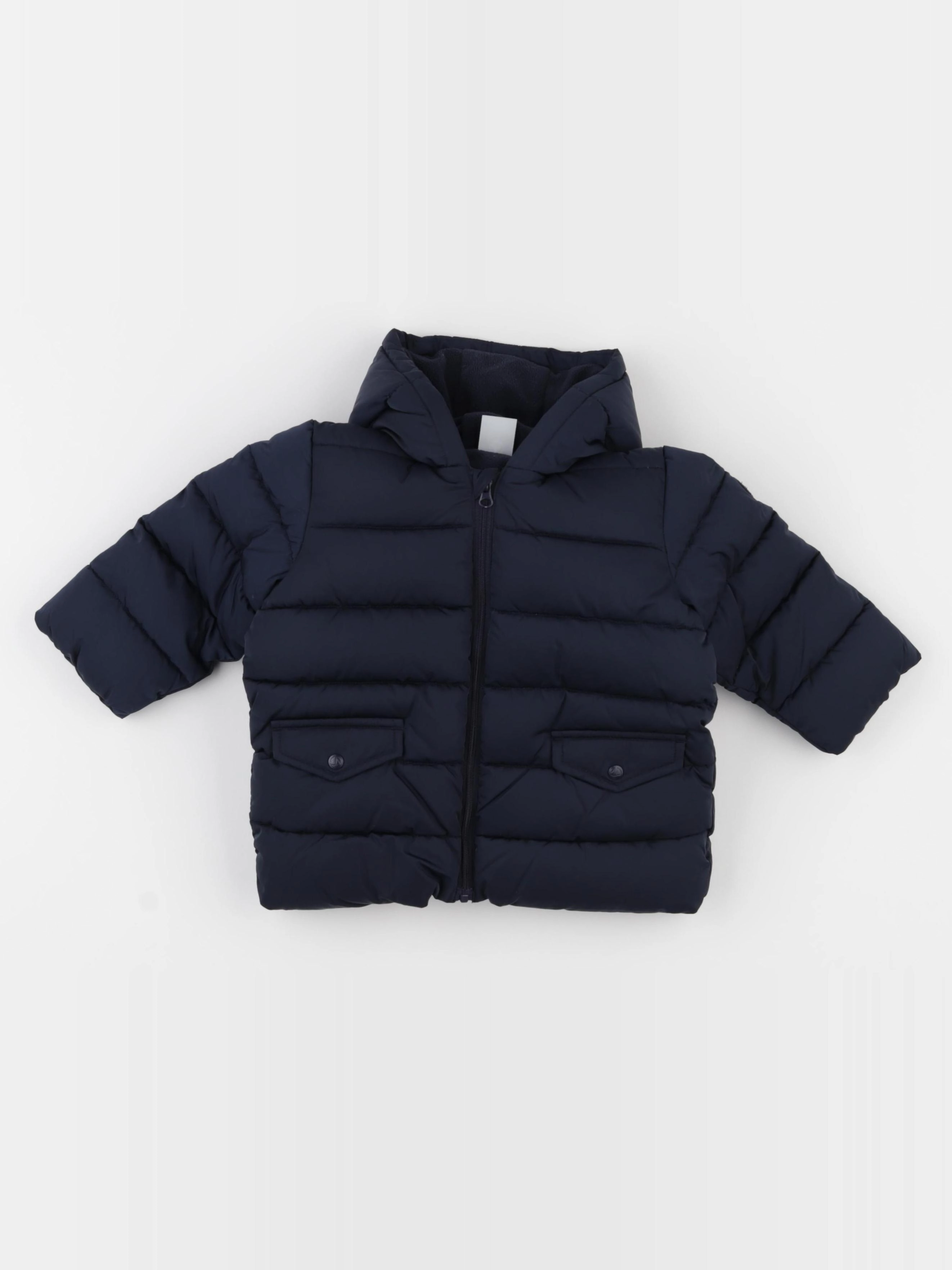 Petit Bateau - doudoune bleu - 12 mois