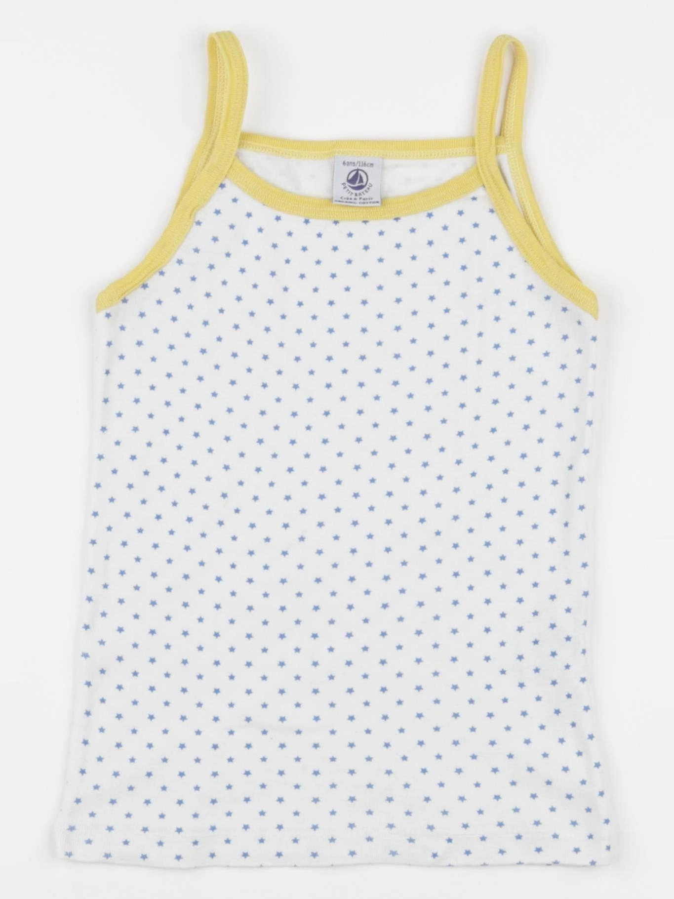 Petit Bateau - maillot de corps jaune - 6 ans
