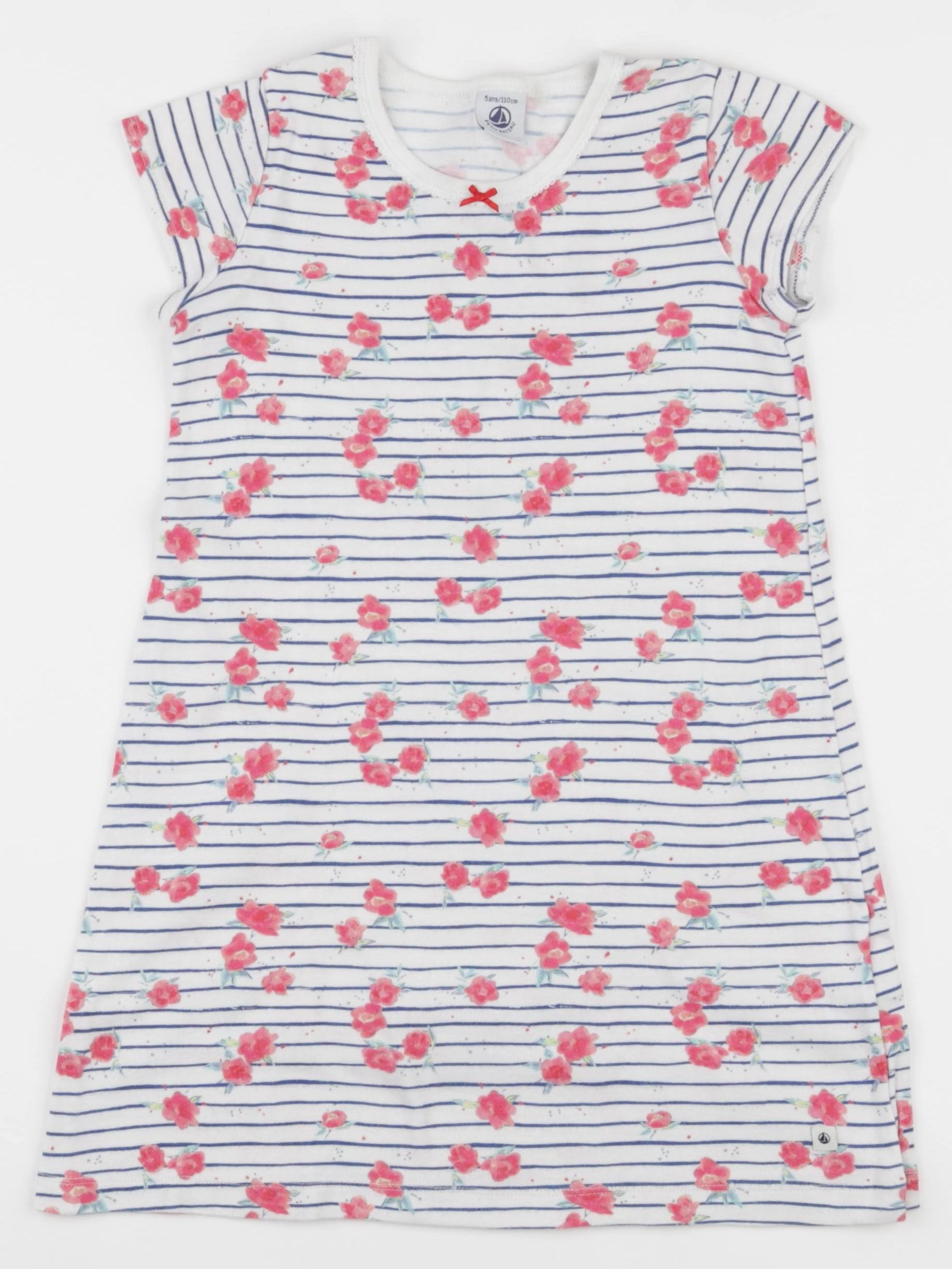Petit Bateau - chemise de nuit coton multicolore - 5 ans