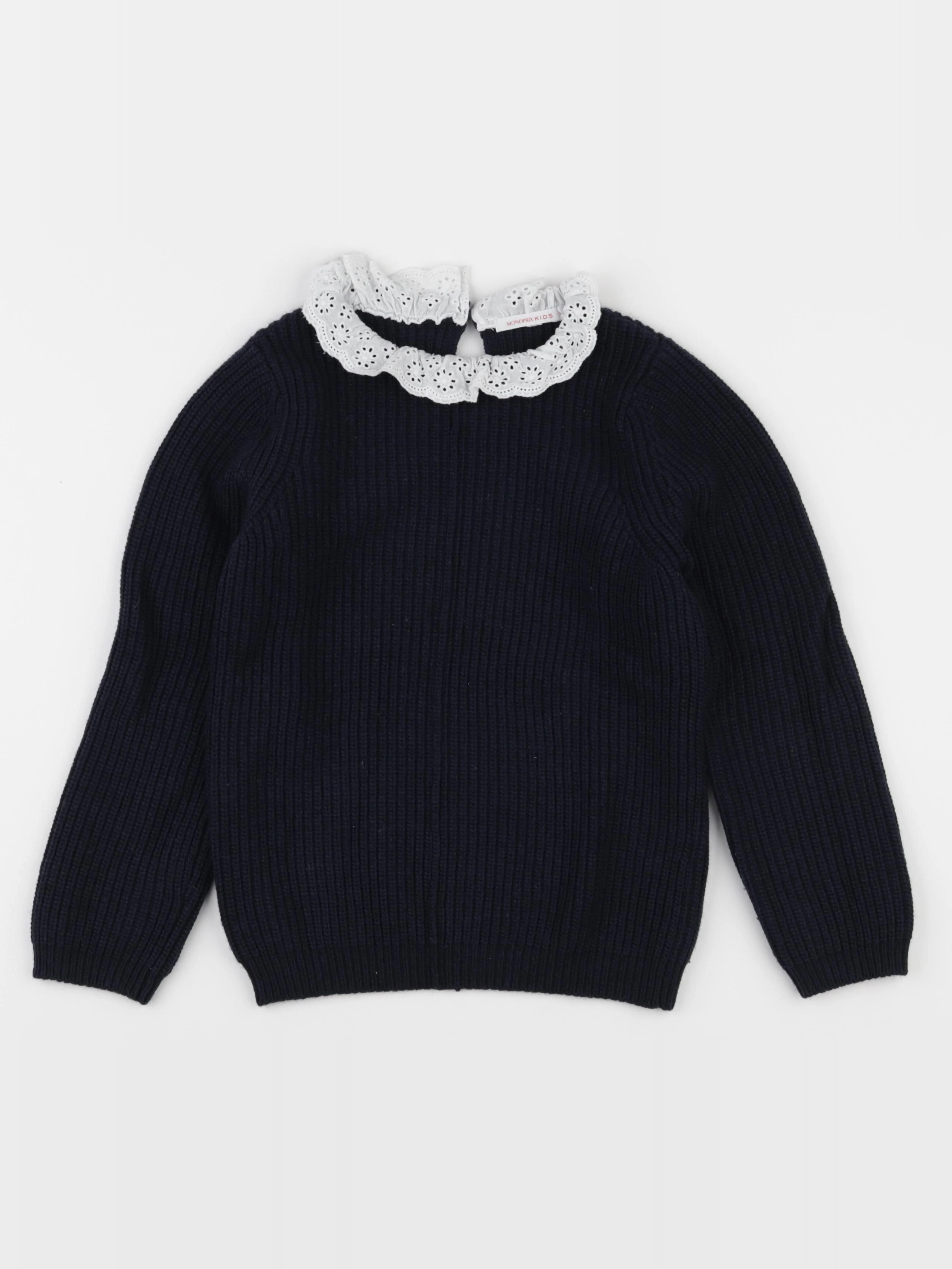 Monoprix - pull bleu - 8 ans