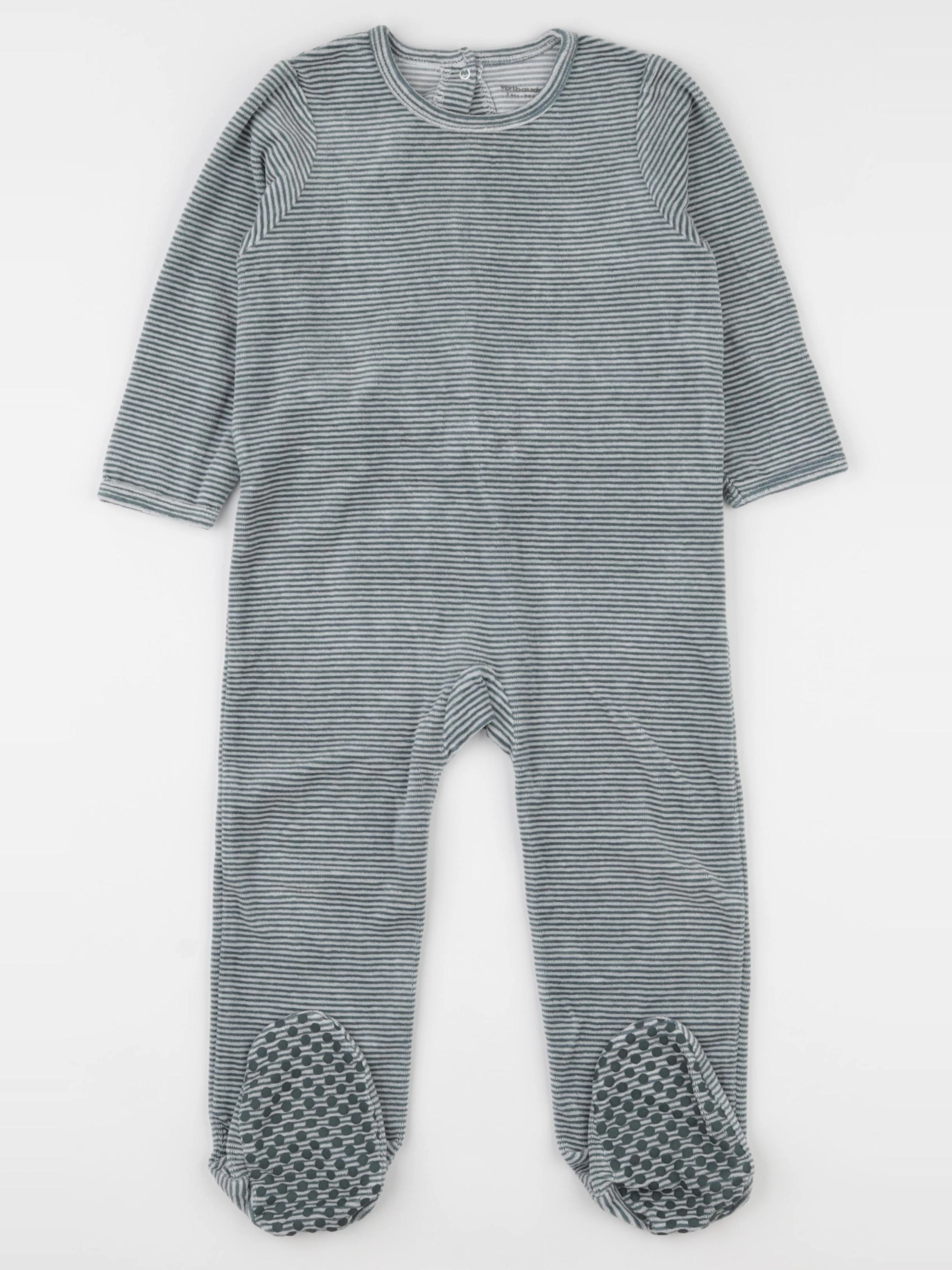 Vertbaudet - pyjama velours vert - 3 ans