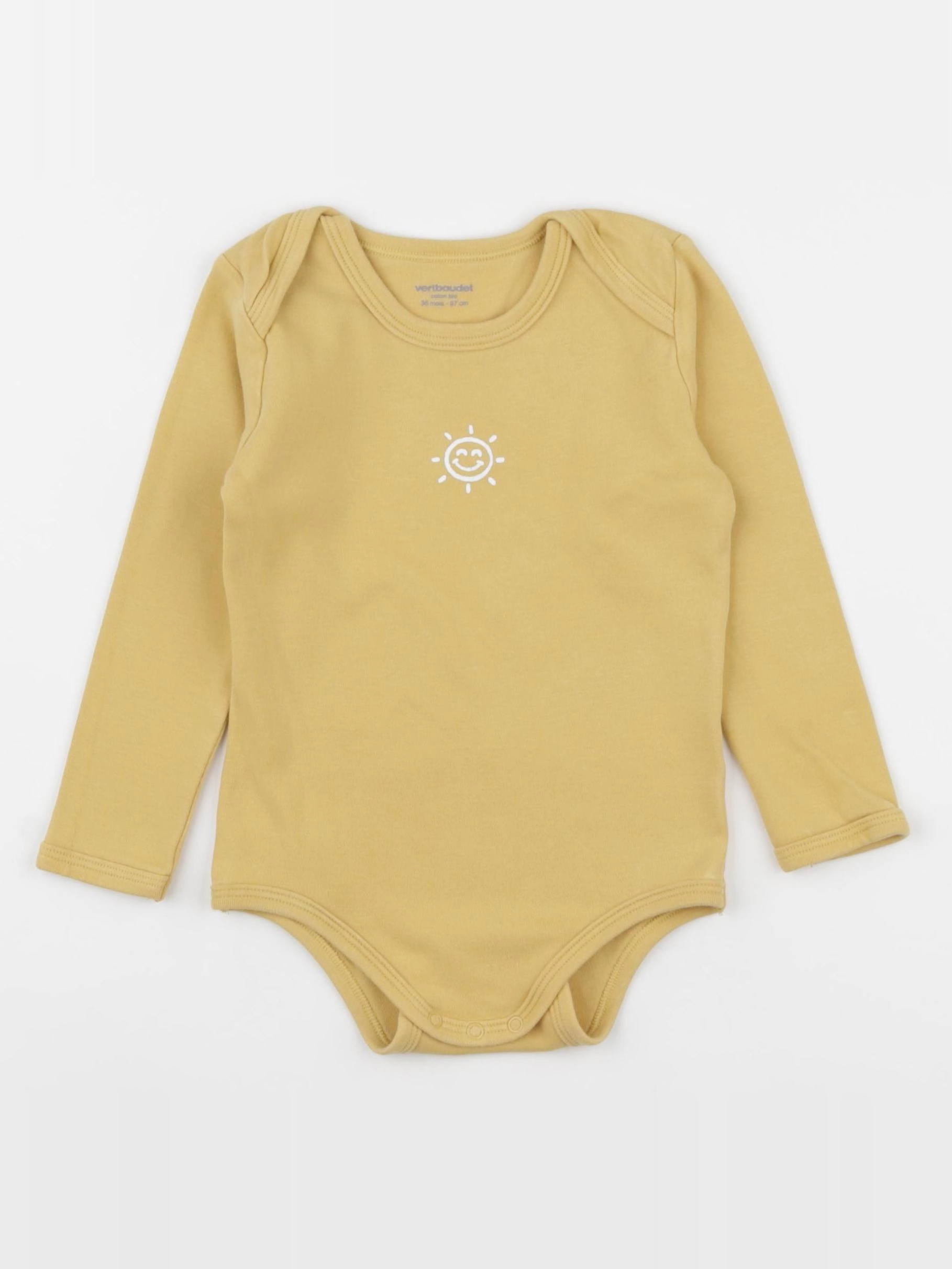 Vertbaudet - body jaune - 36 mois