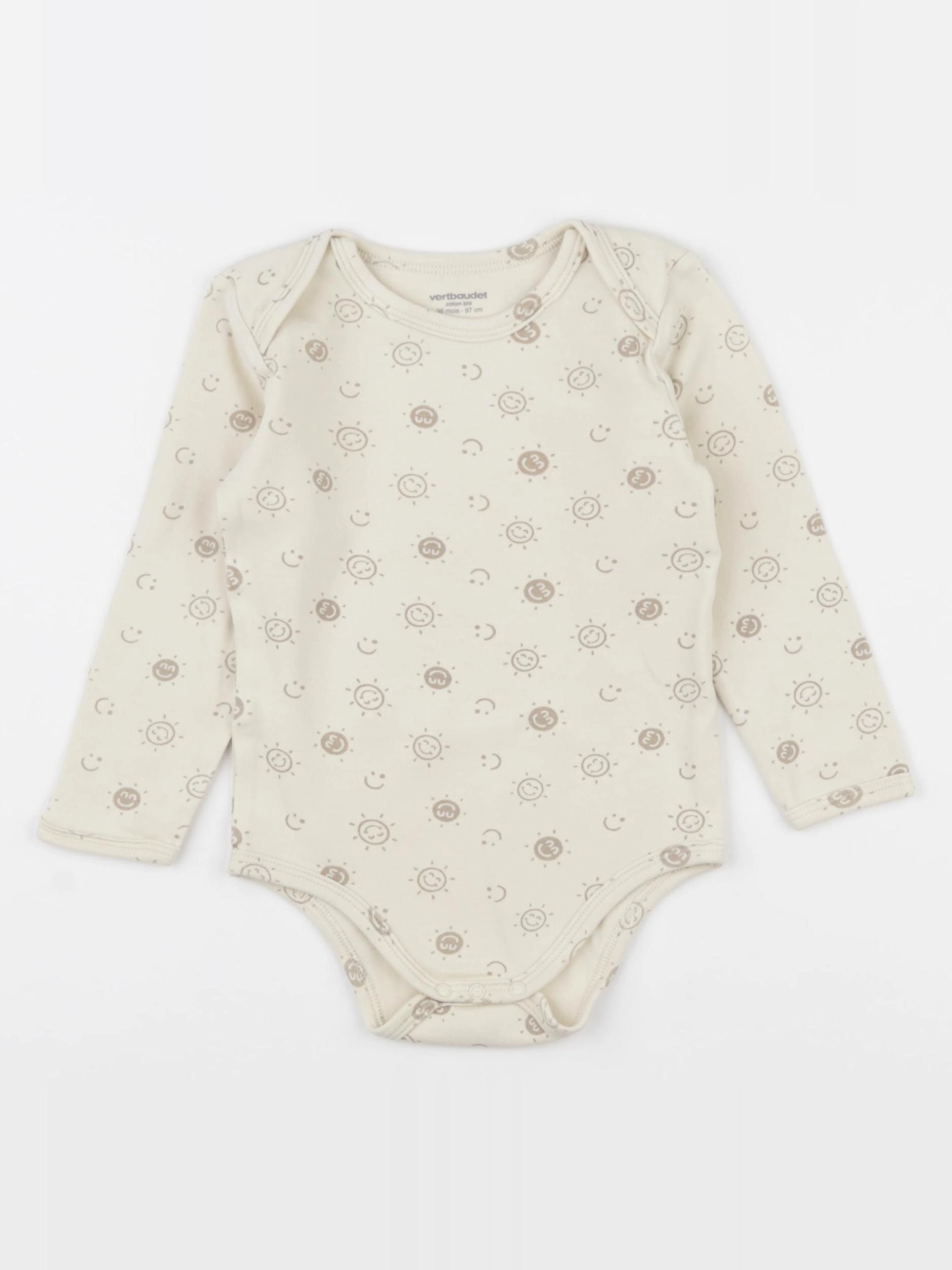 Vertbaudet - body beige - 36 mois