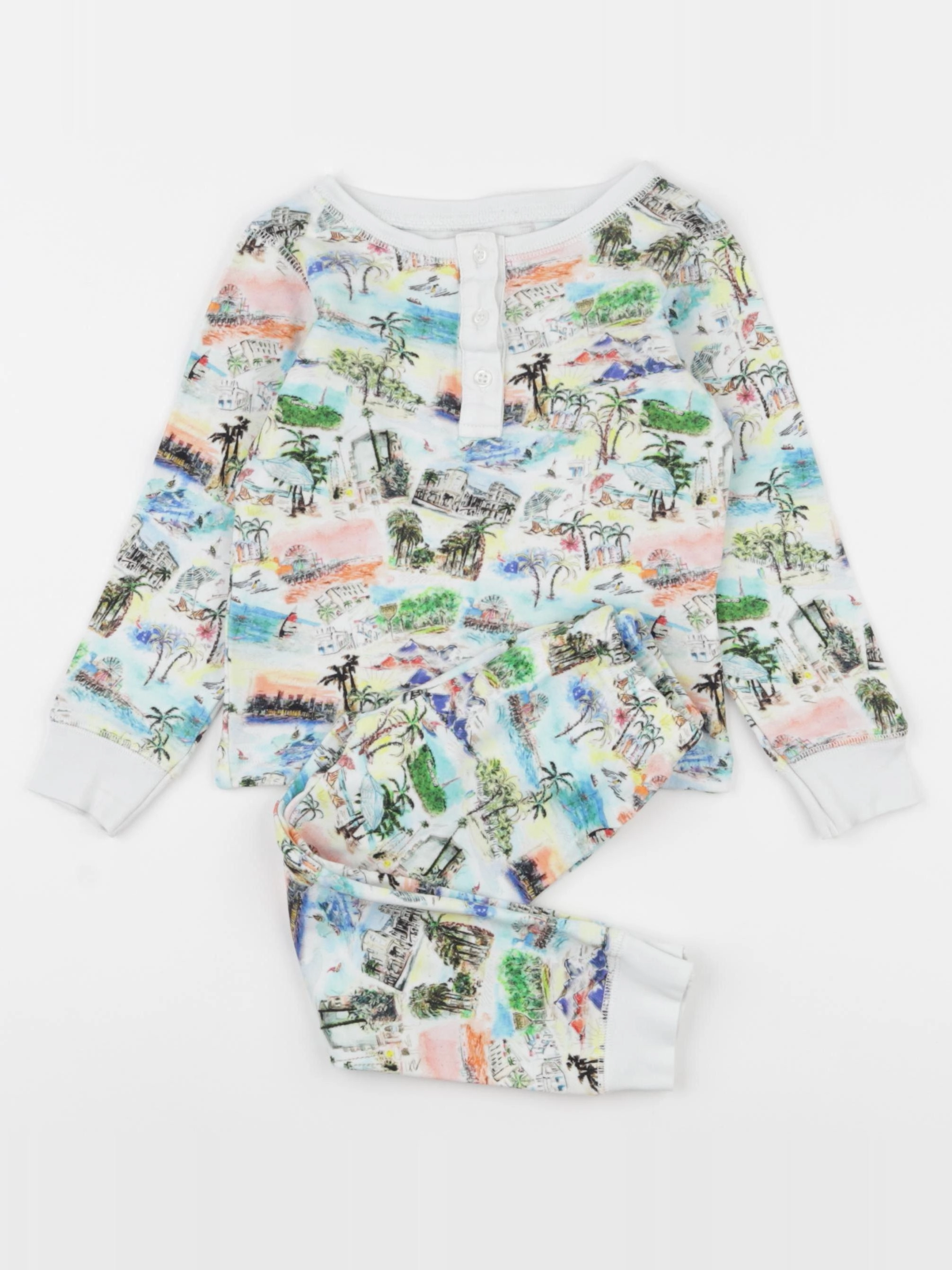Brai - pyjama coton blanc - 2 ans