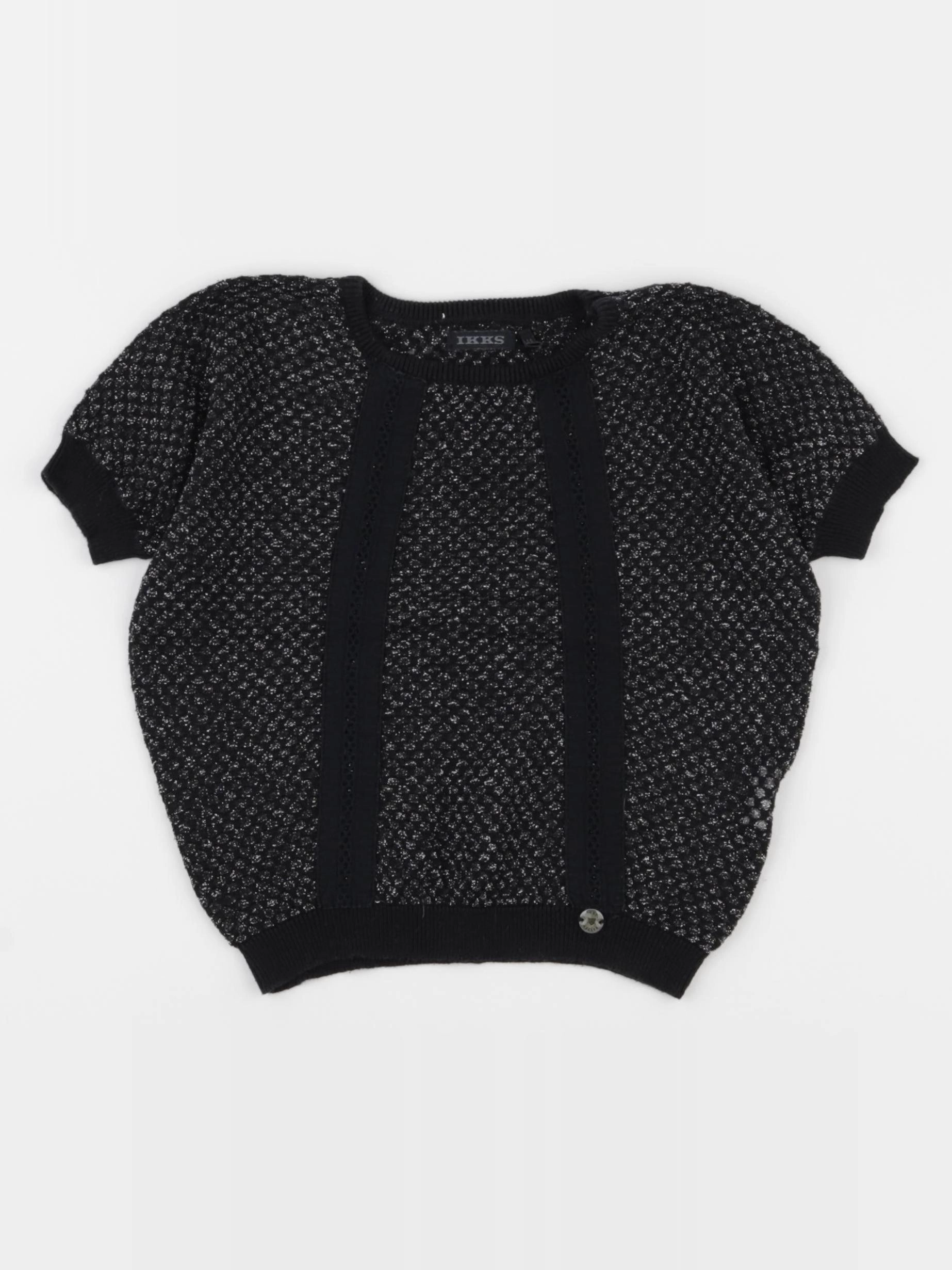 IKKS - blouse noir, argent - 4 ans