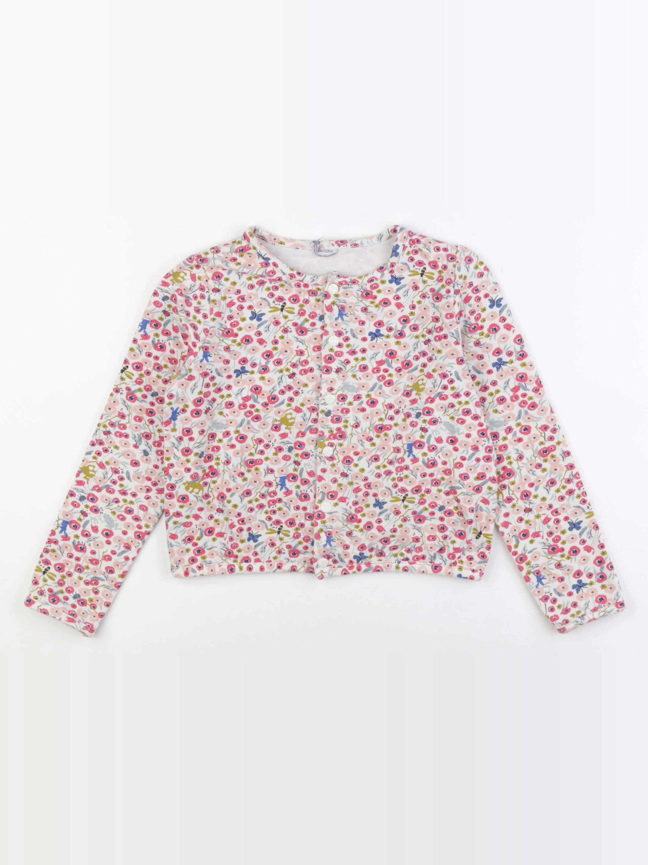 Petit Bateau - gilet multicolore - 8 ans
