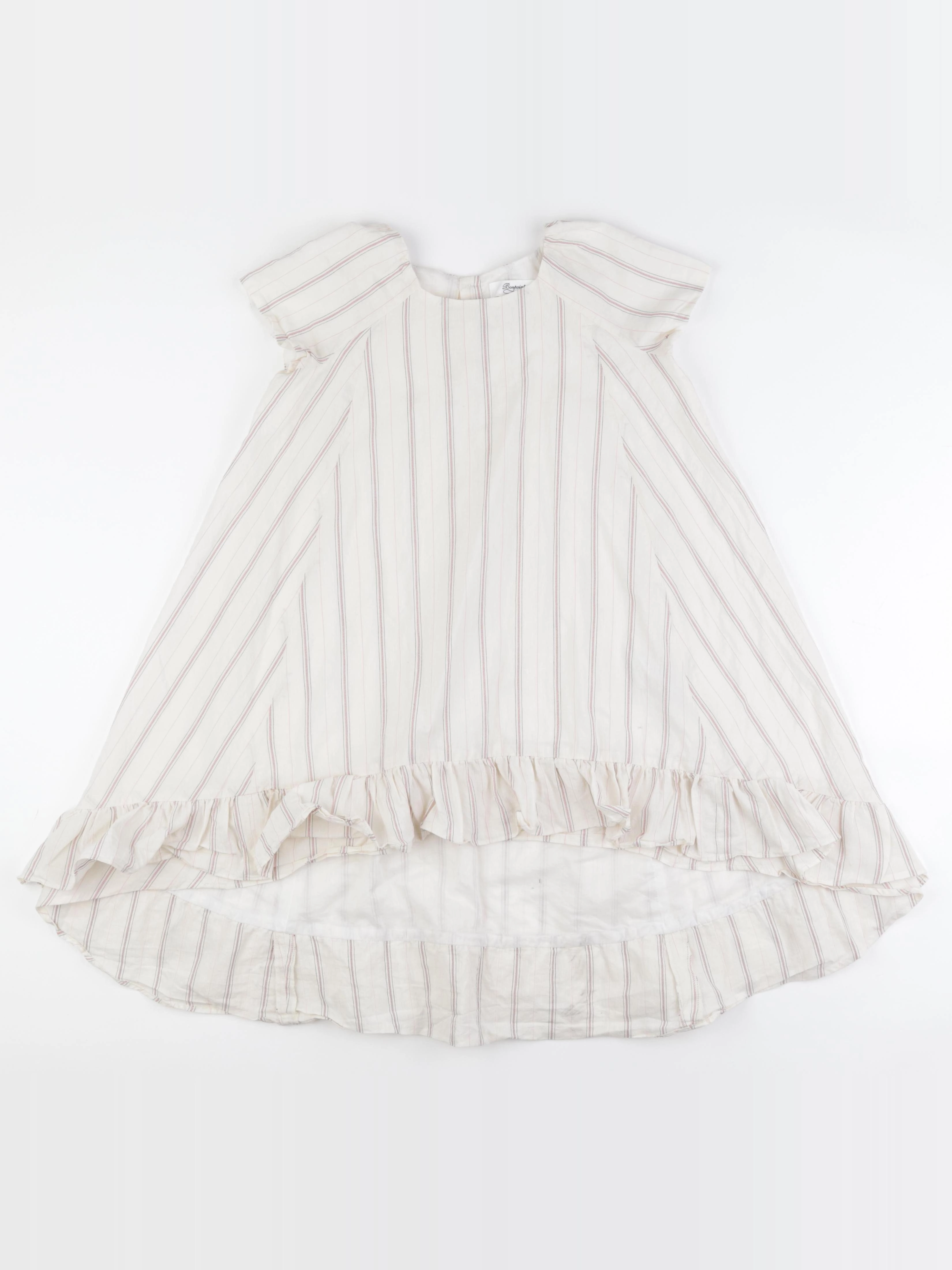 Bonpoint - robe beige - 8 ans