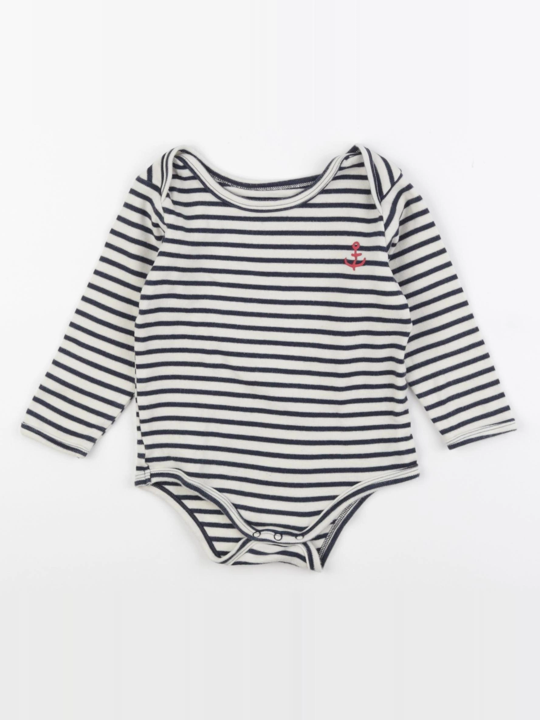 Vertbaudet - body beige, bleu - 36 mois