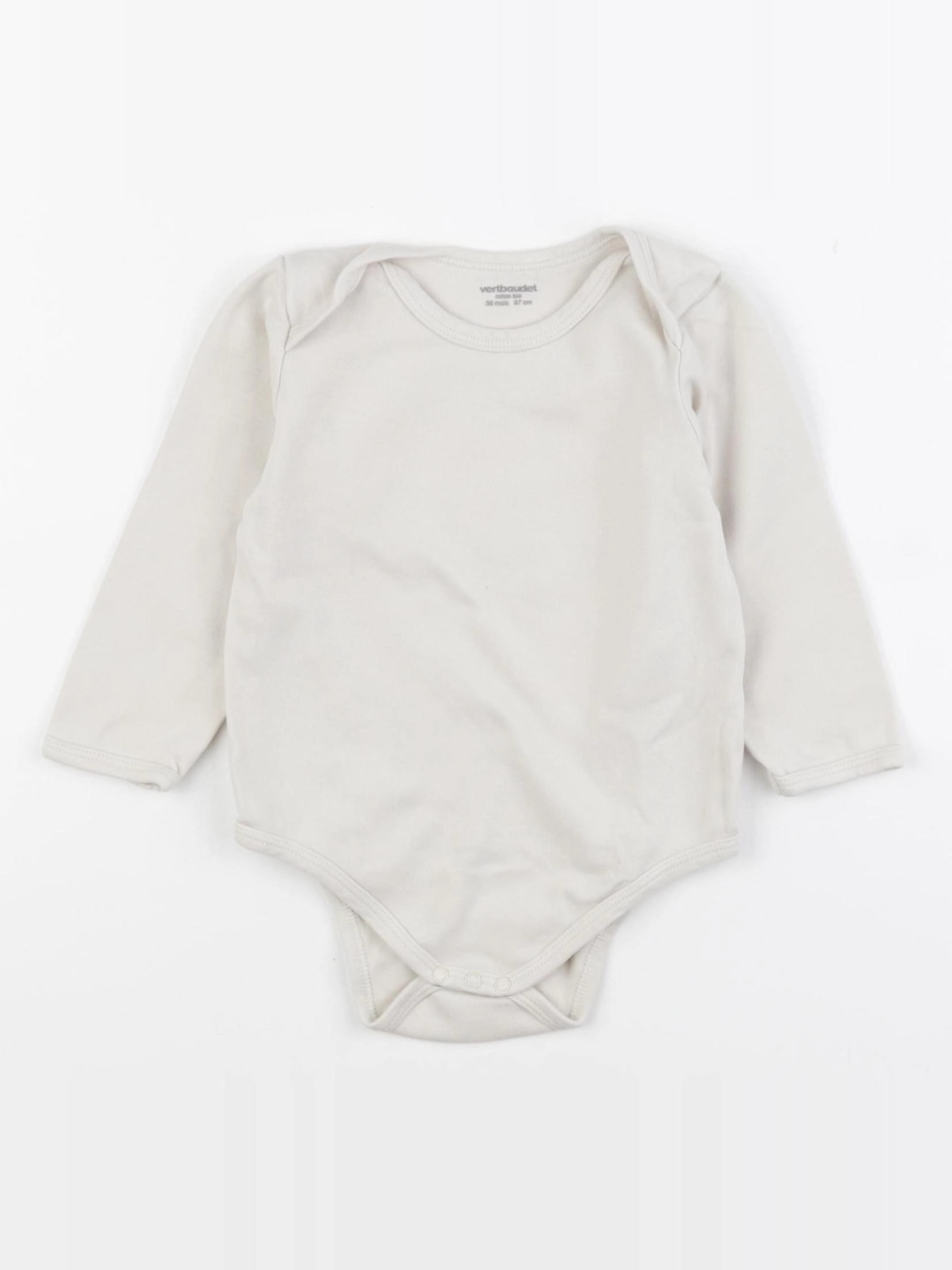 Vertbaudet - body beige - 36 mois