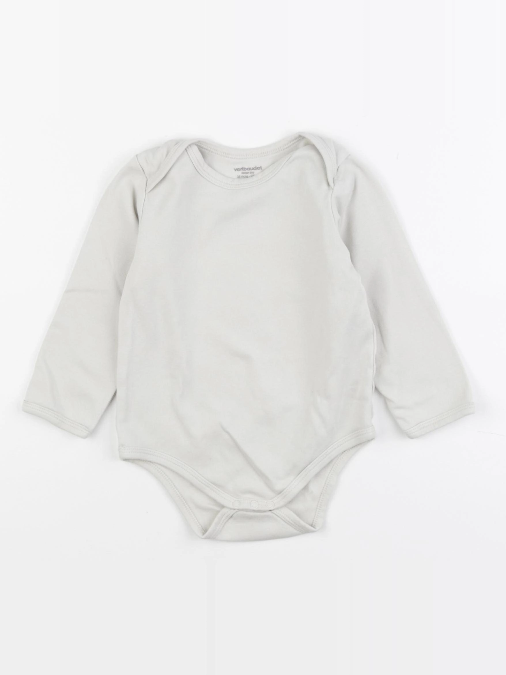 Vertbaudet - body beige - 36 mois