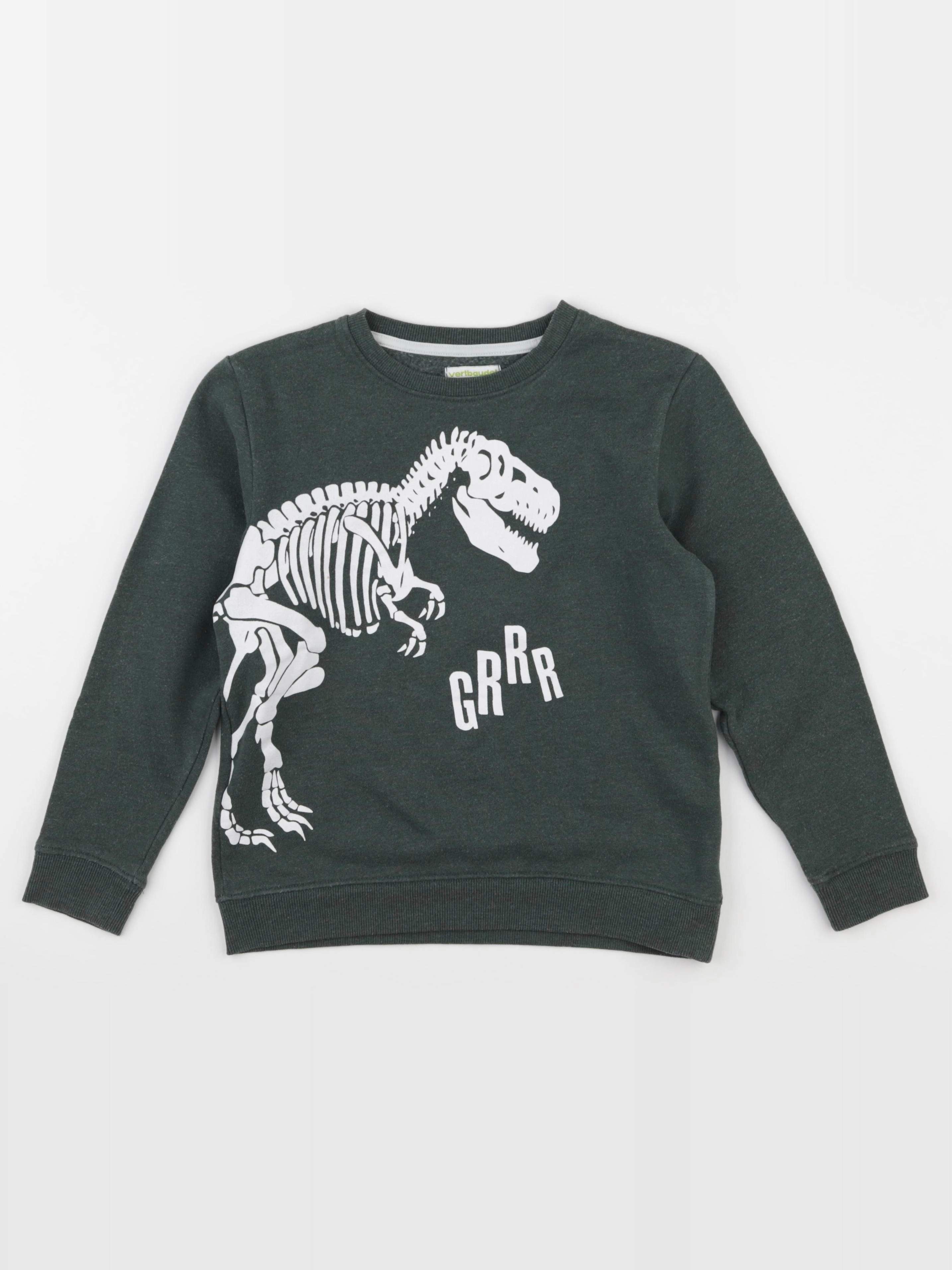 Vertbaudet - sweat vert - 10 ans
