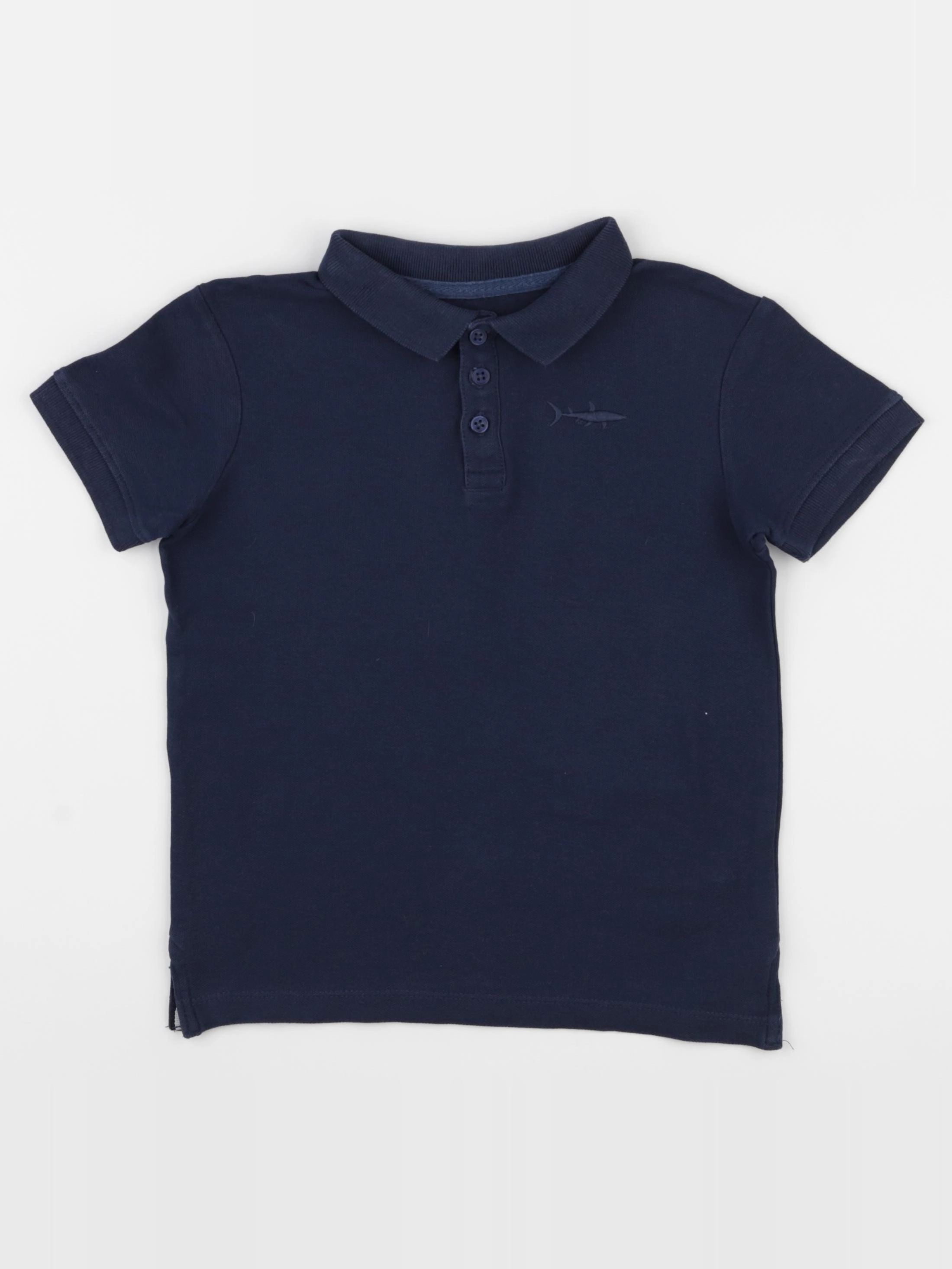 Vertbaudet - polo bleu - 8 ans