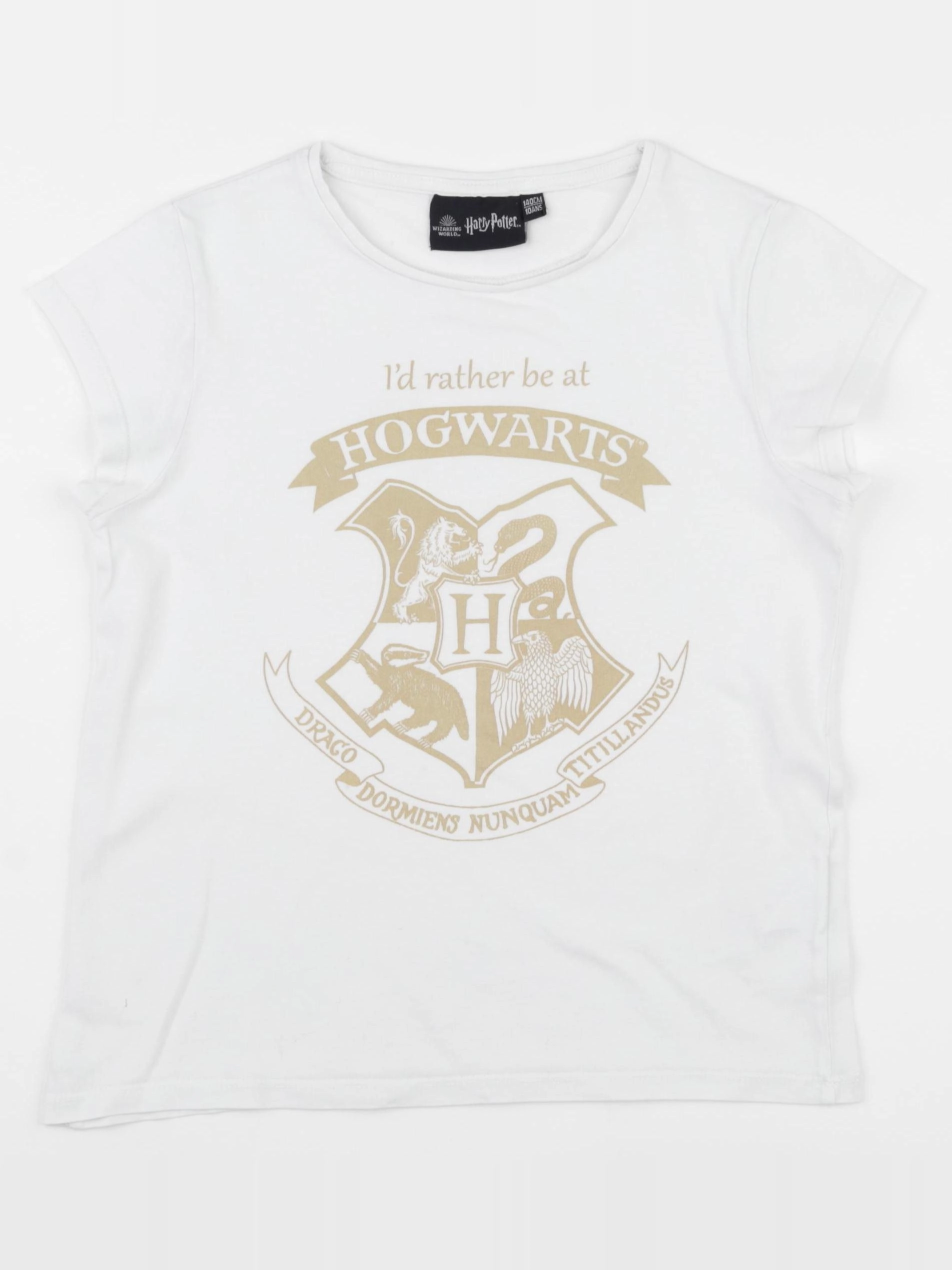 Vertbaudet - tee-shirt blanc, beige - 10 ans