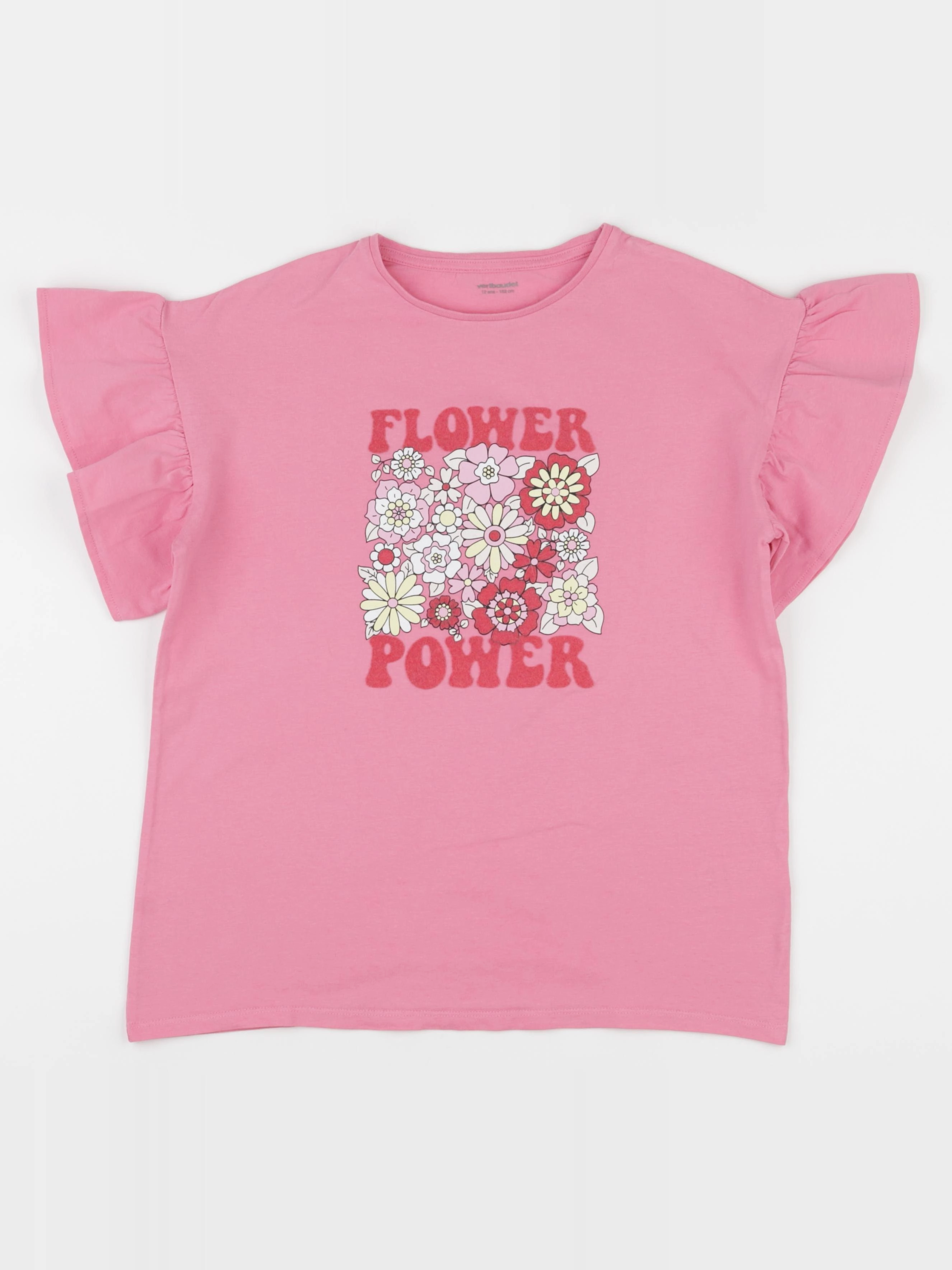 Vertbaudet - tee-shirt rose - 12 ans