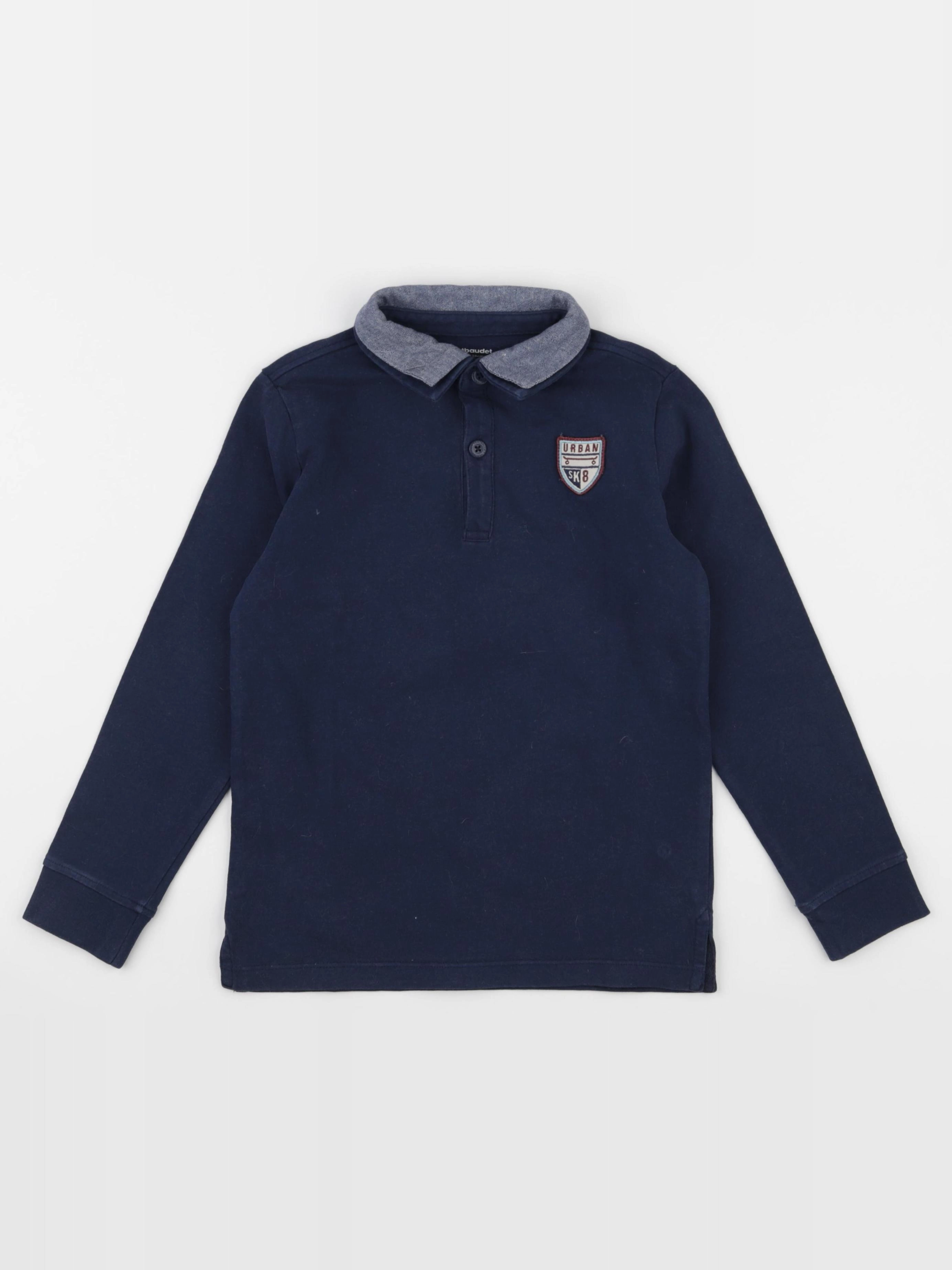 Vertbaudet - polo bleu - 8 ans