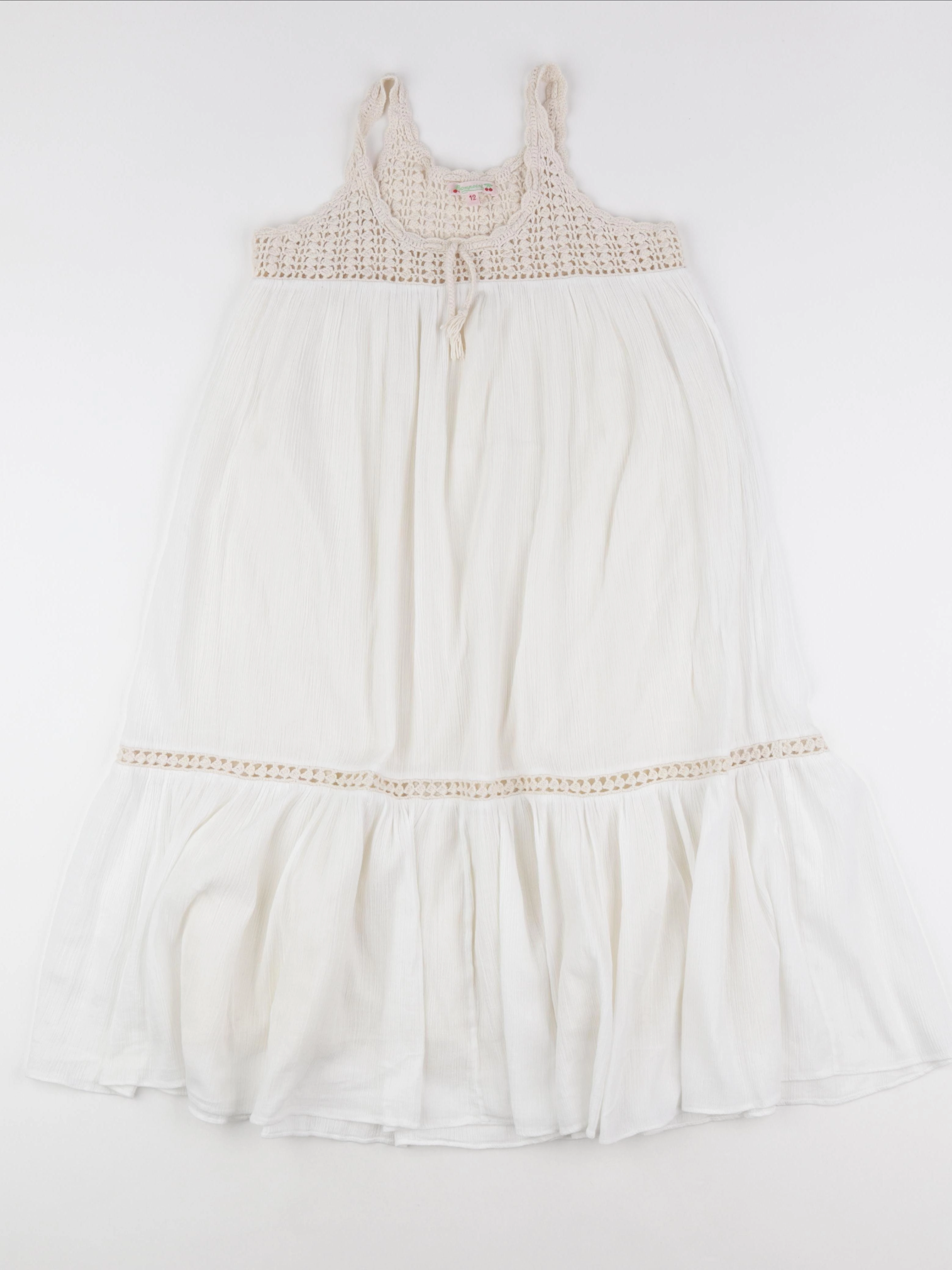 Bonpoint - robe blanc - 12 ans