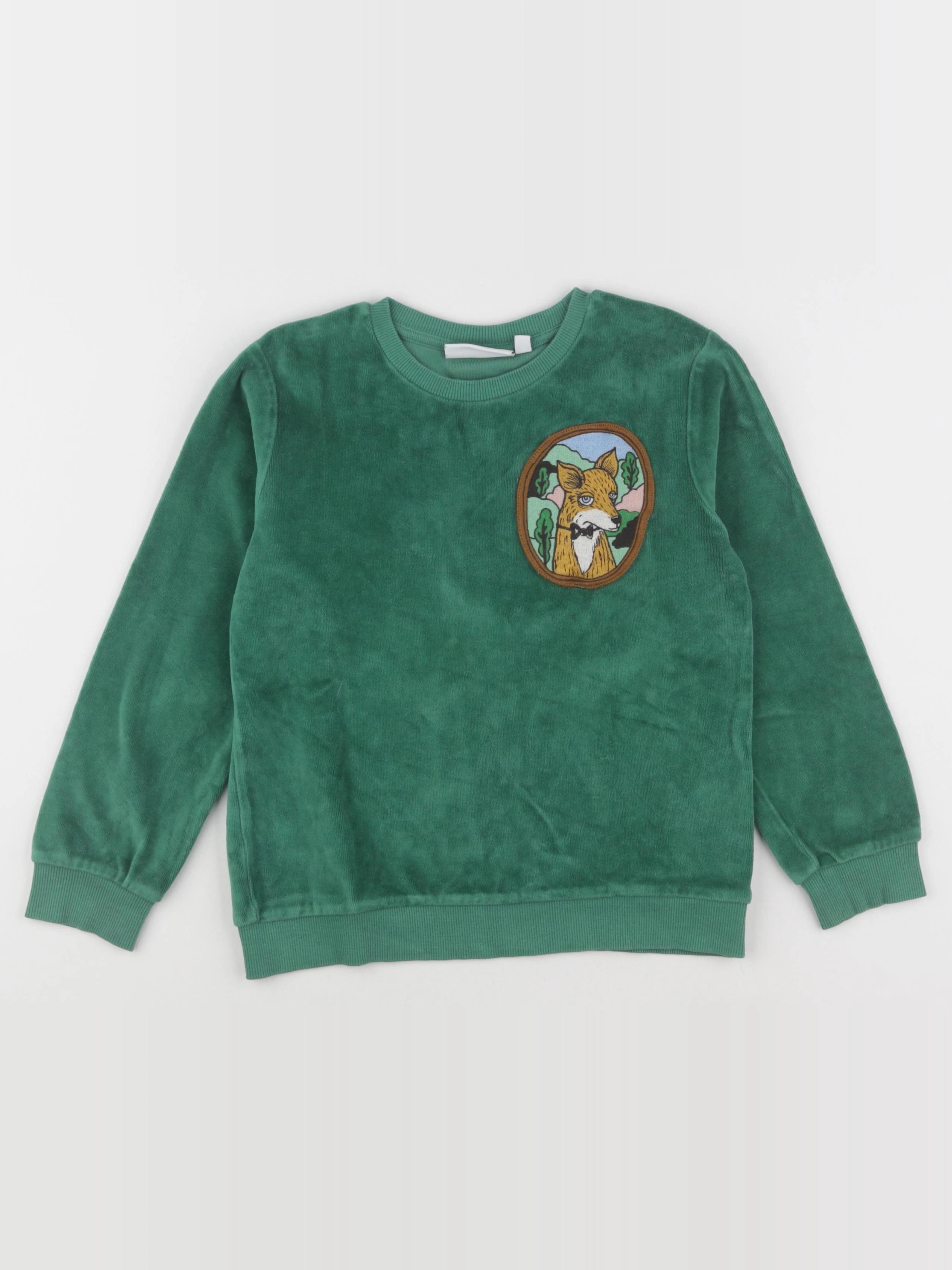 Mini Rodini - sweat vert - 6/7 ans