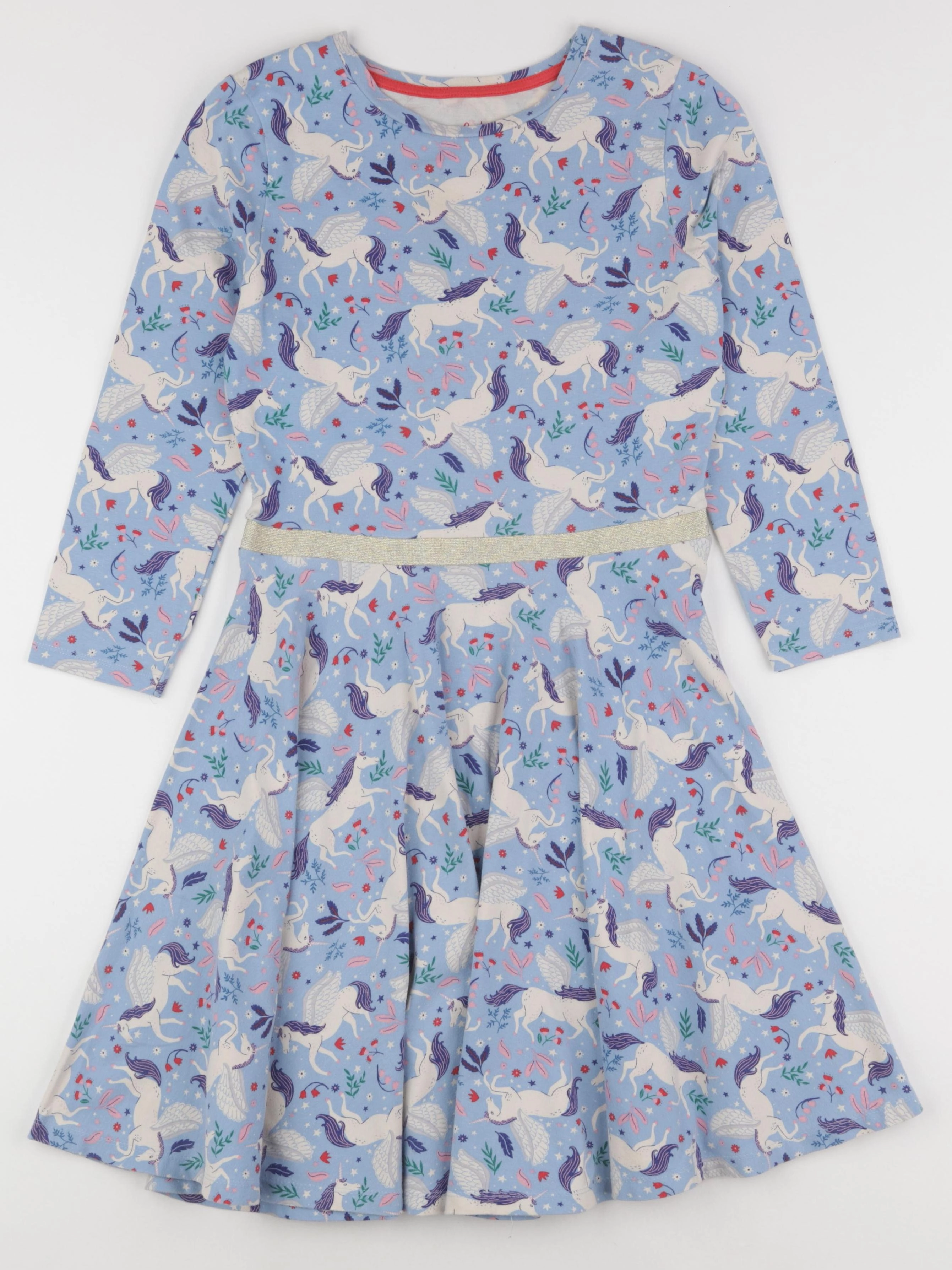 Mini Boden - robe bleu, argent - 11/12 ans