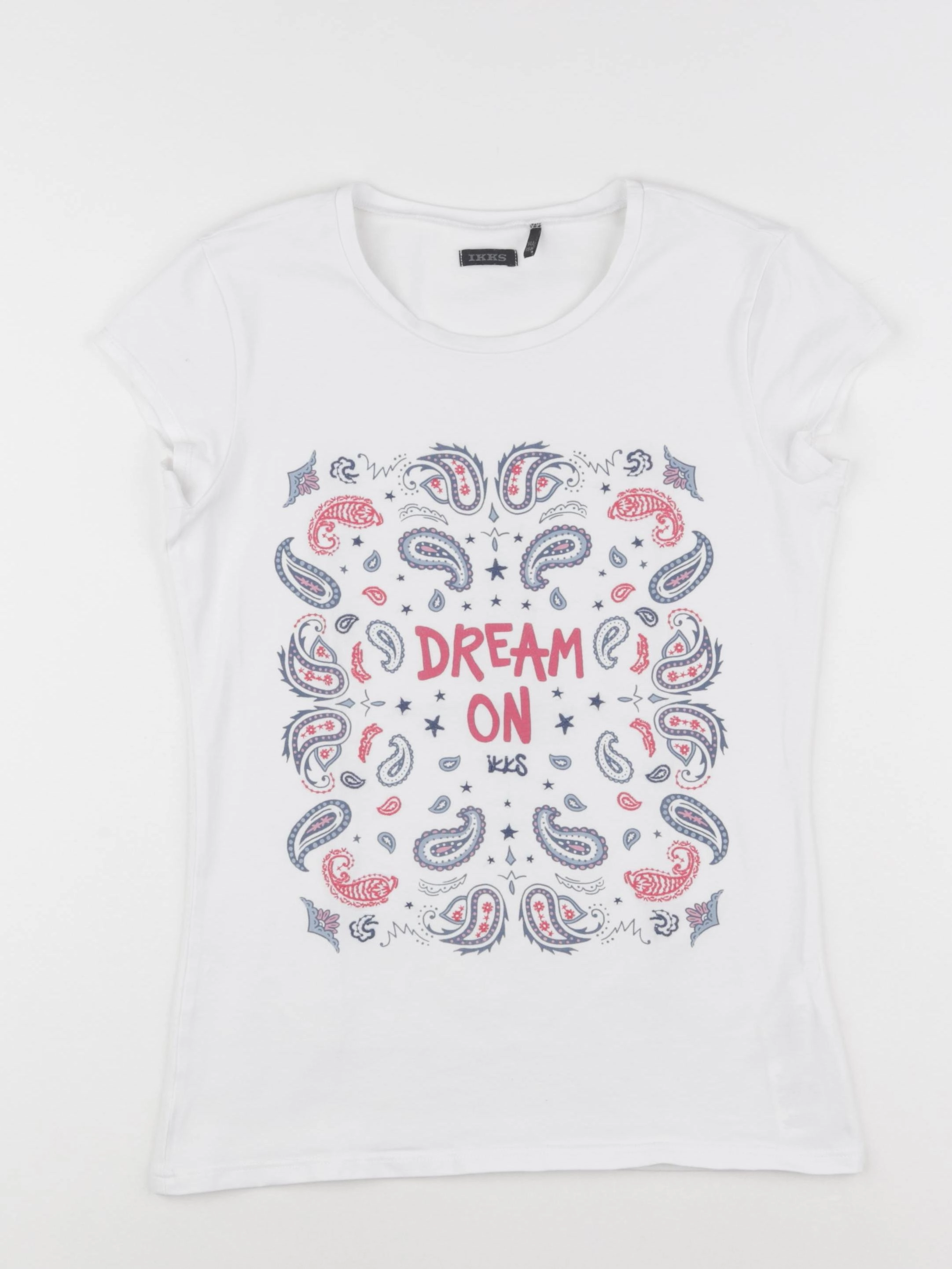 IKKS - tee-shirt blanc - 14 ans