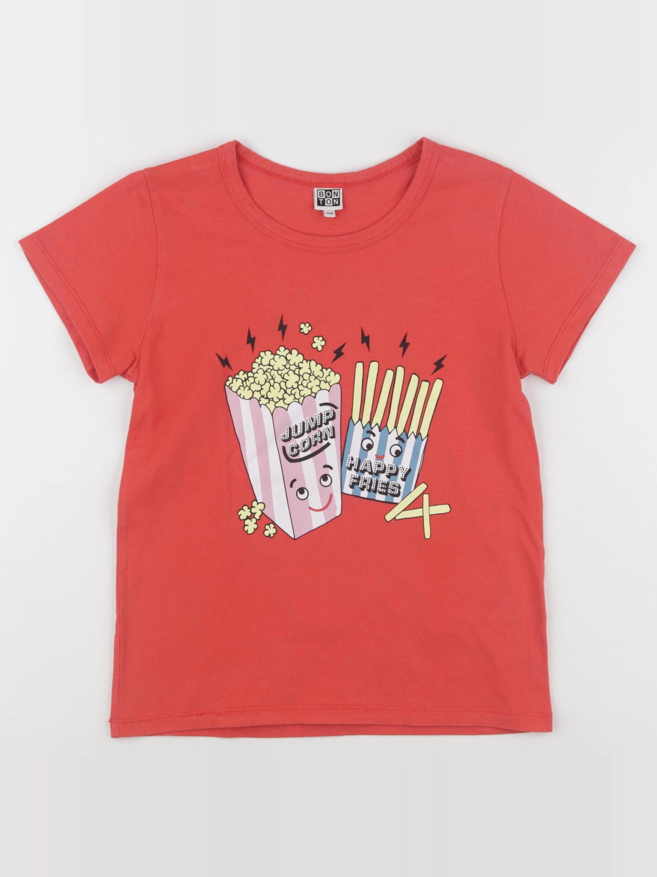 Bonton - tee-shirt rouge - 10 ans