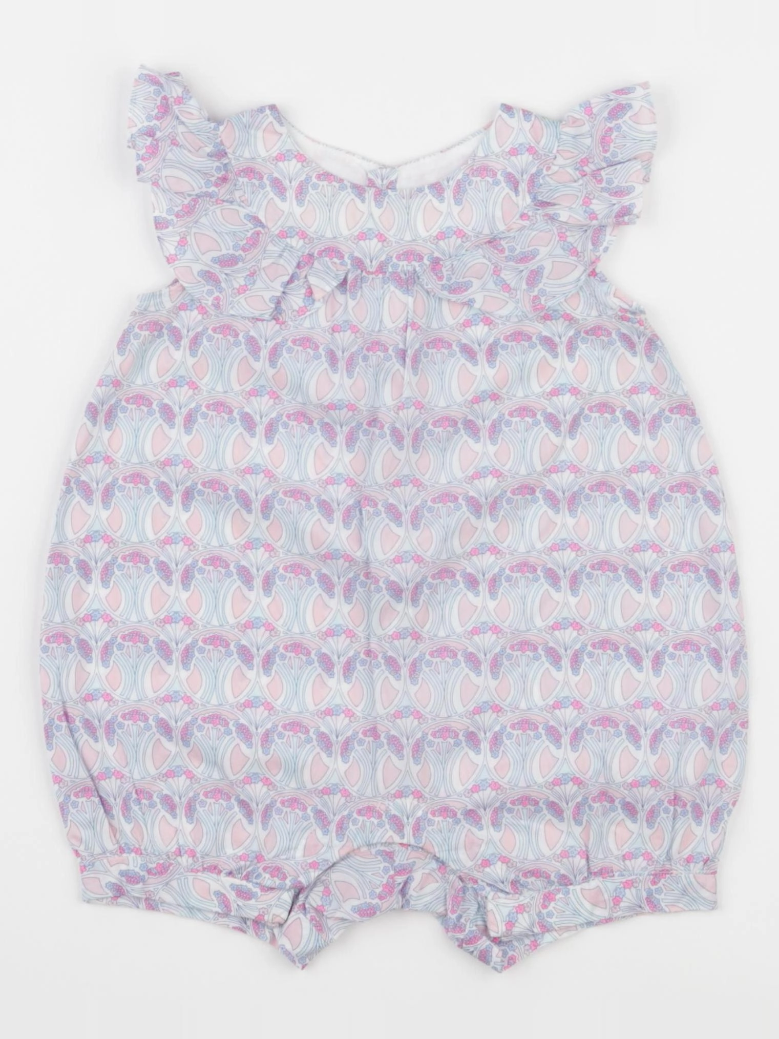 Jacadi - combinaison liberty multicolore - 12 mois