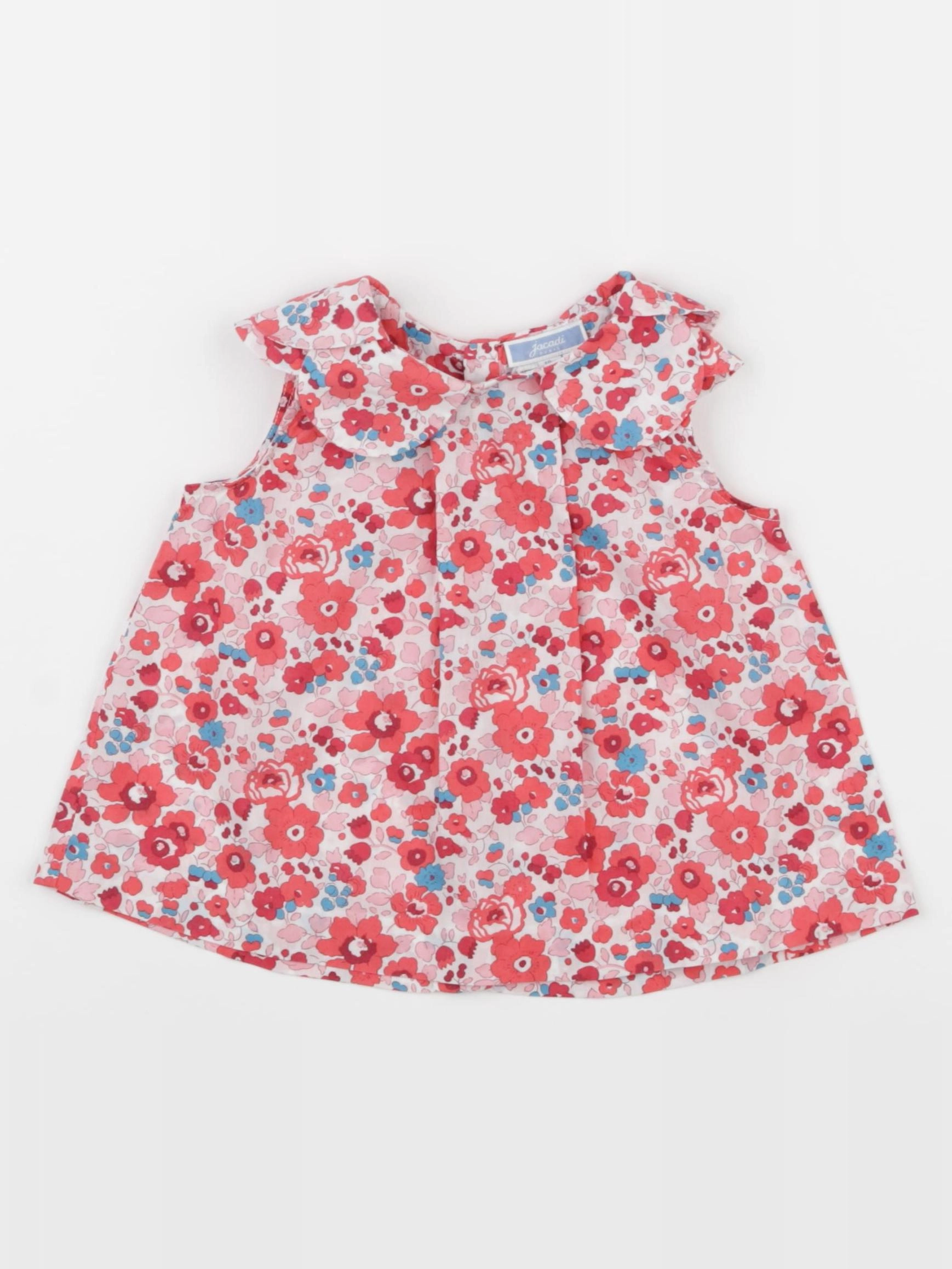 Jacadi - blouse liberty rouge - 18 mois
