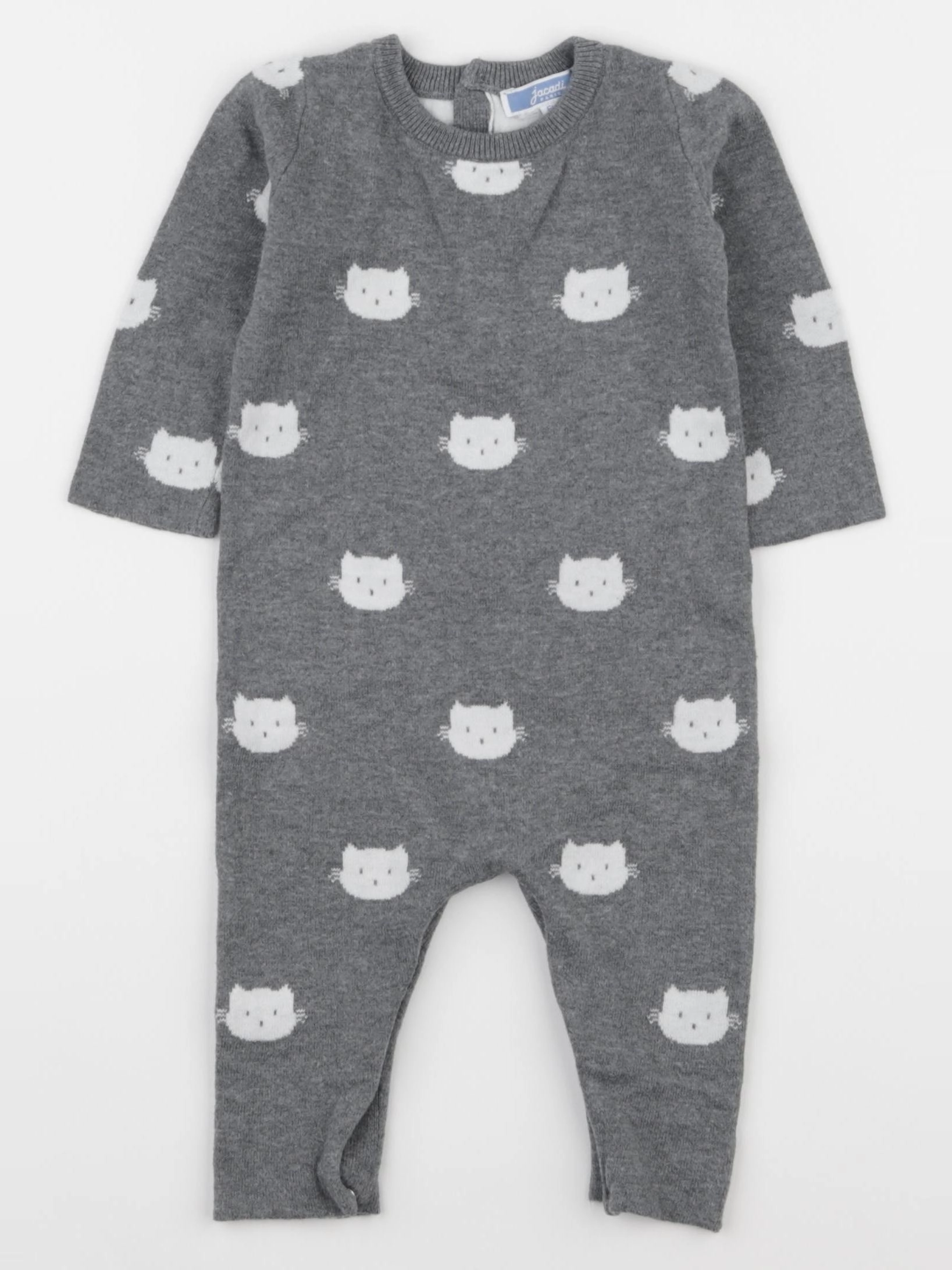 Jacadi - combinaison gris - 6 mois