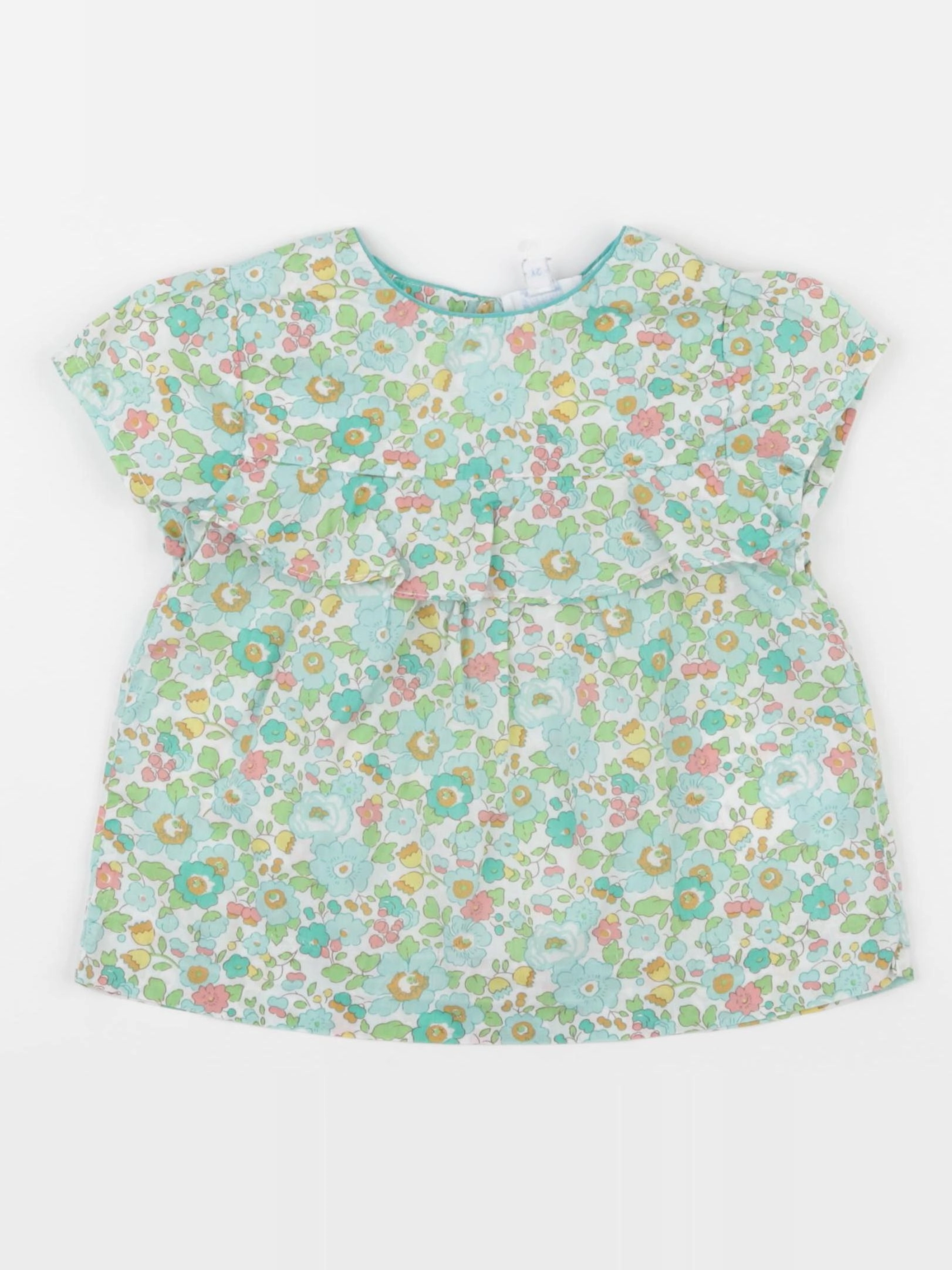 Jacadi - blouse liberty vert - 2 ans