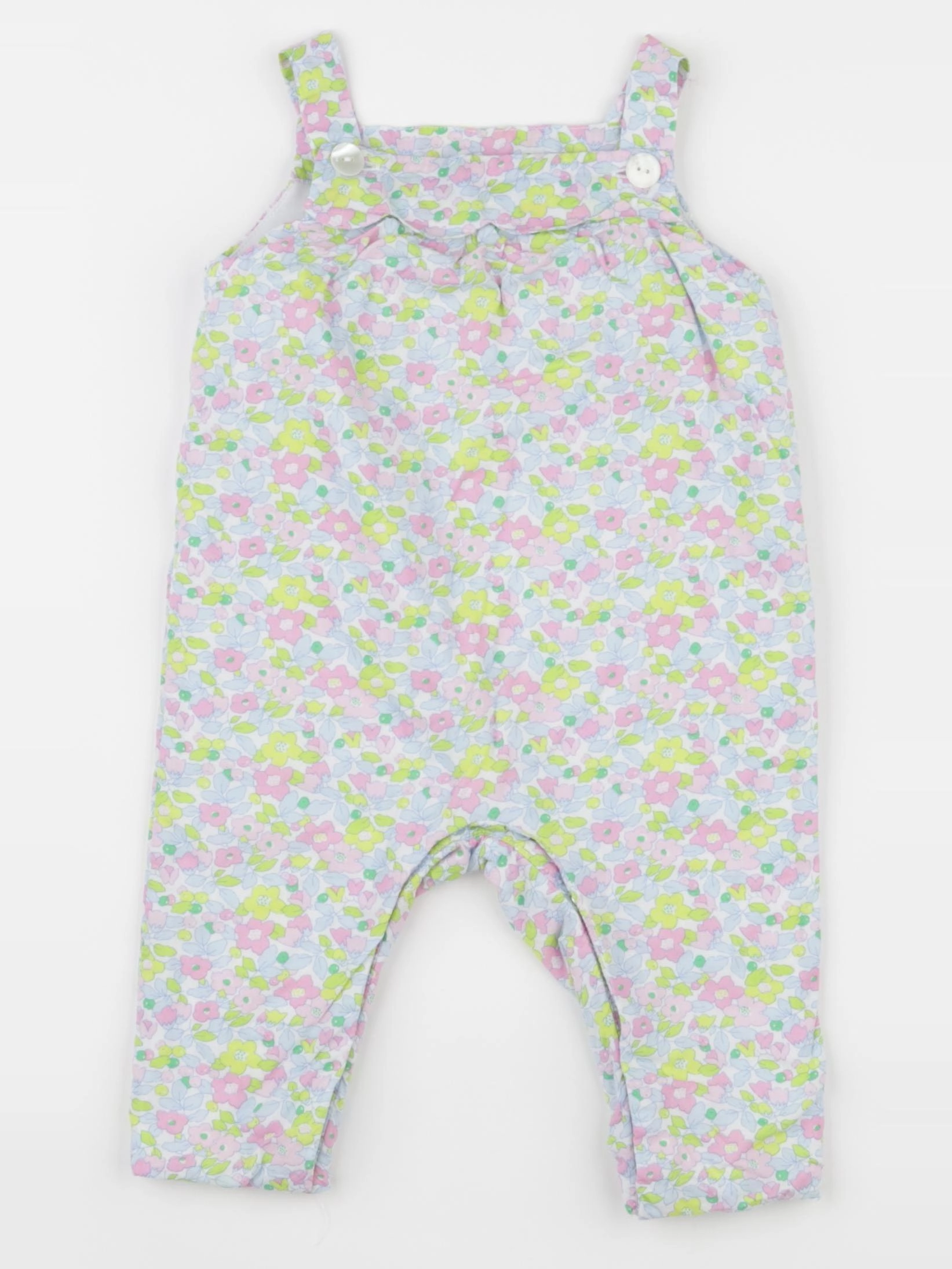 Jacadi - combinaison doublé, liberty multicolore - 6 mois