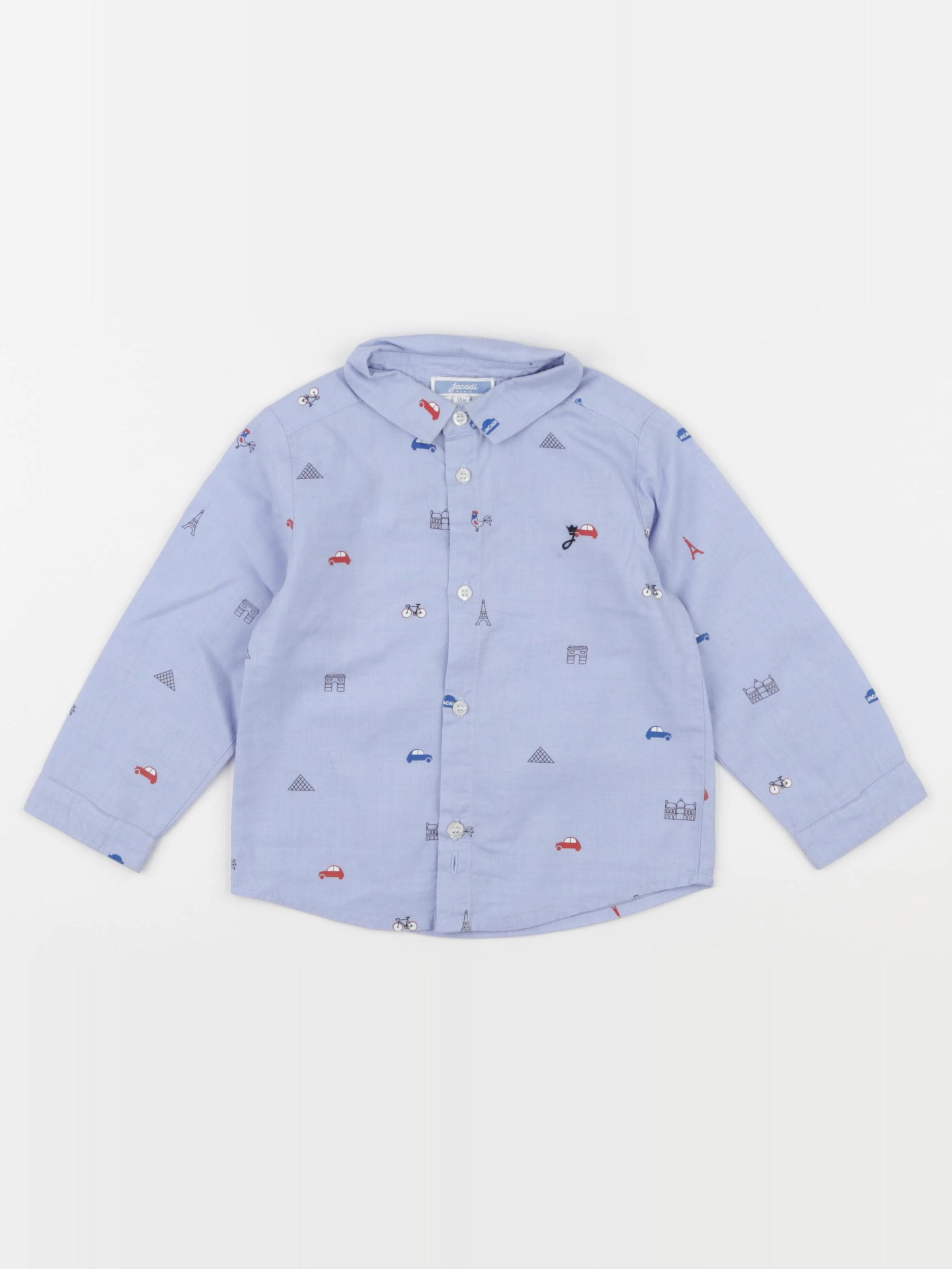 Jacadi - chemise bleu - 18 mois